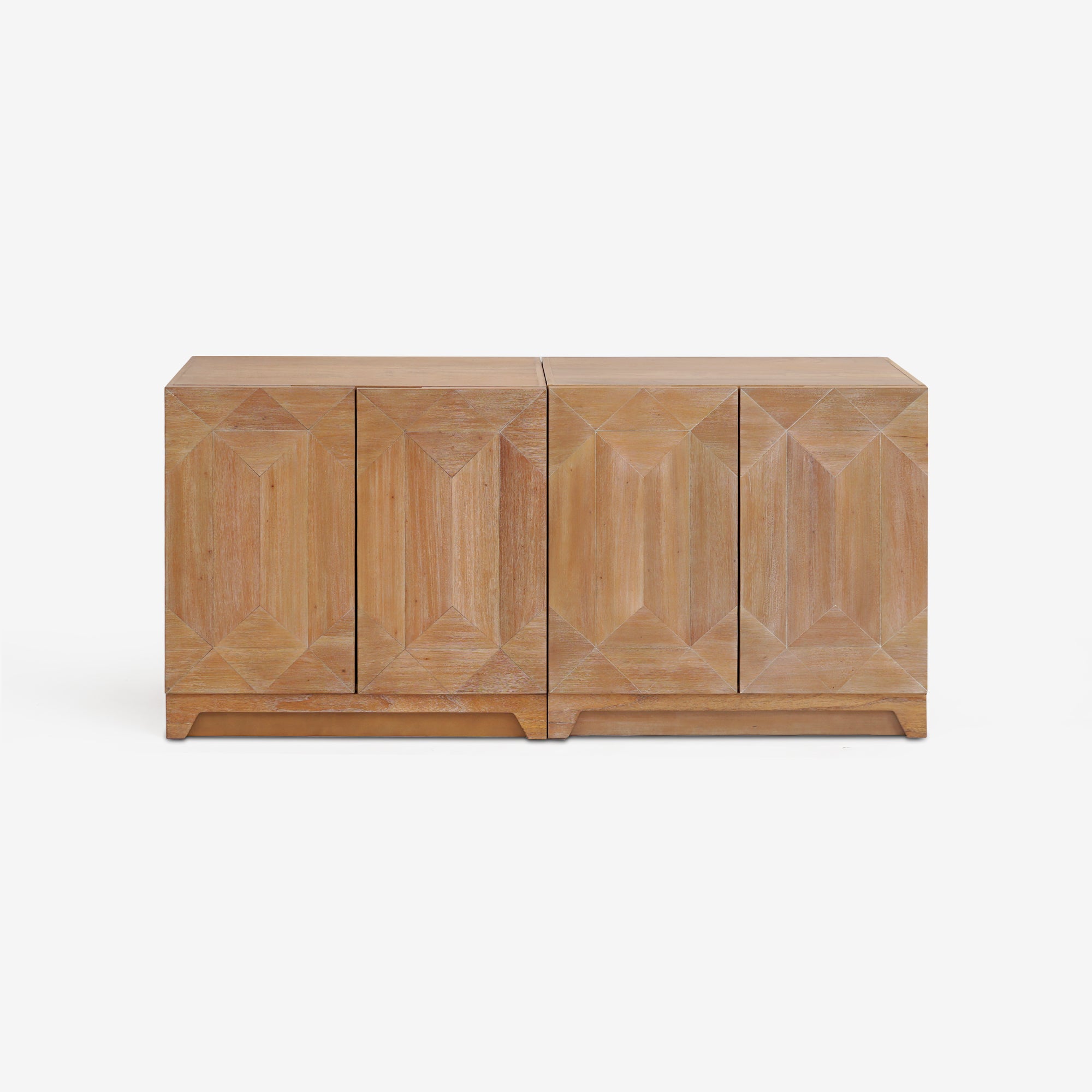 Averi - 31.5" Geometric Modular Cabinet, Natural