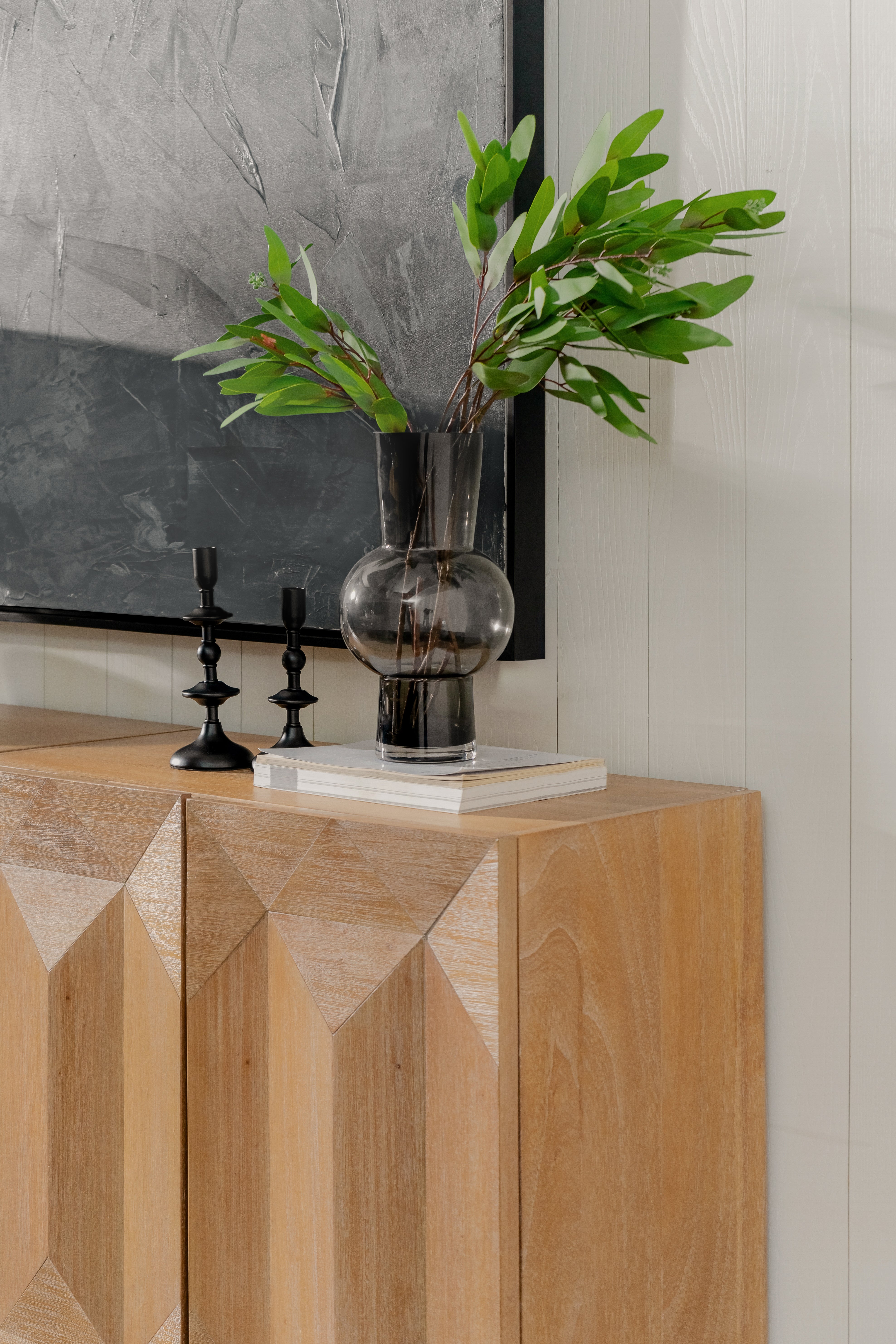 Averi - 31.5" Geometric Modular Cabinet Doors, Natural