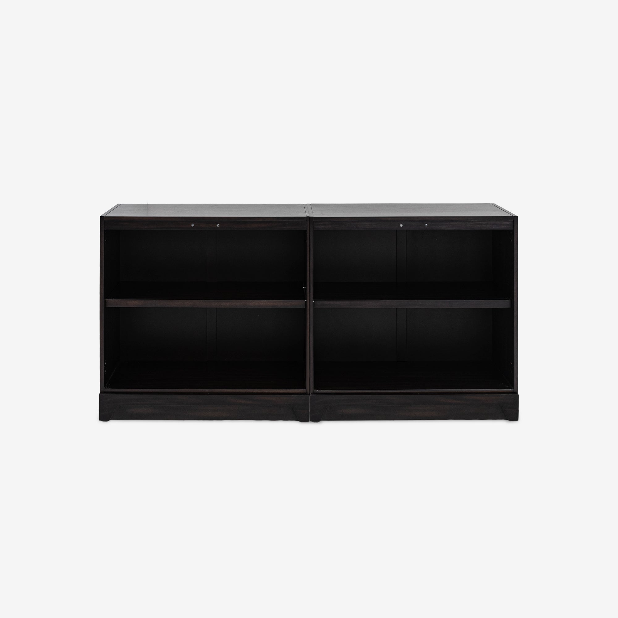 Black Anira Modular Cabinet Side by Side 2 Piece Set