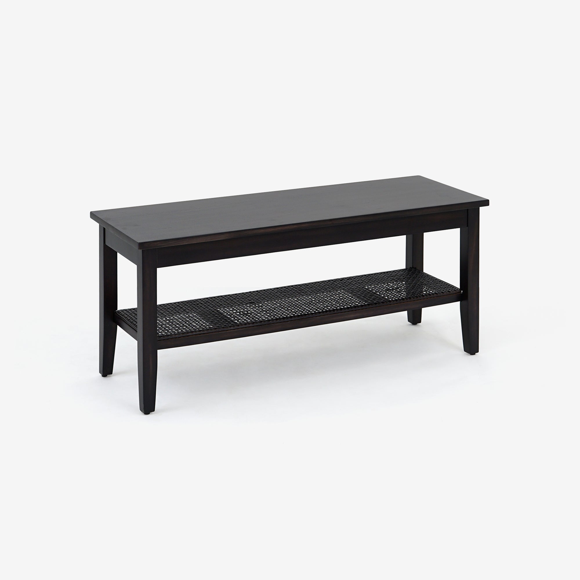 Liora - 45" Rattan Bench, Black