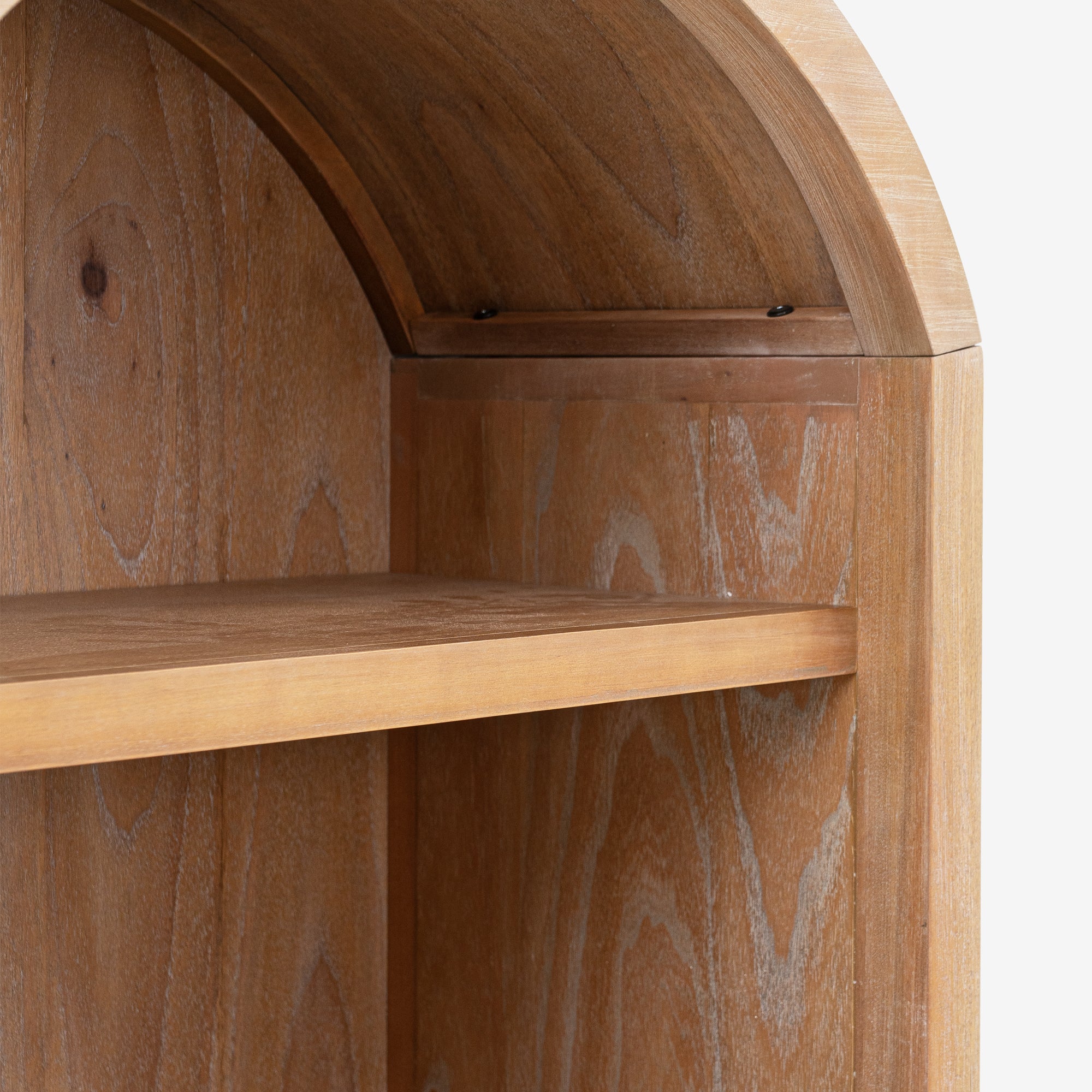 Javon - Arched Display Cabinet, Natural