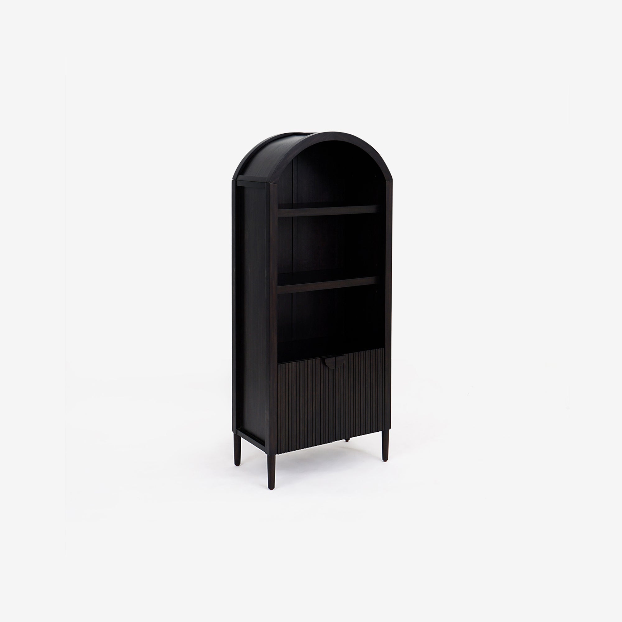 Javon - Arched Display Cabinet, Black