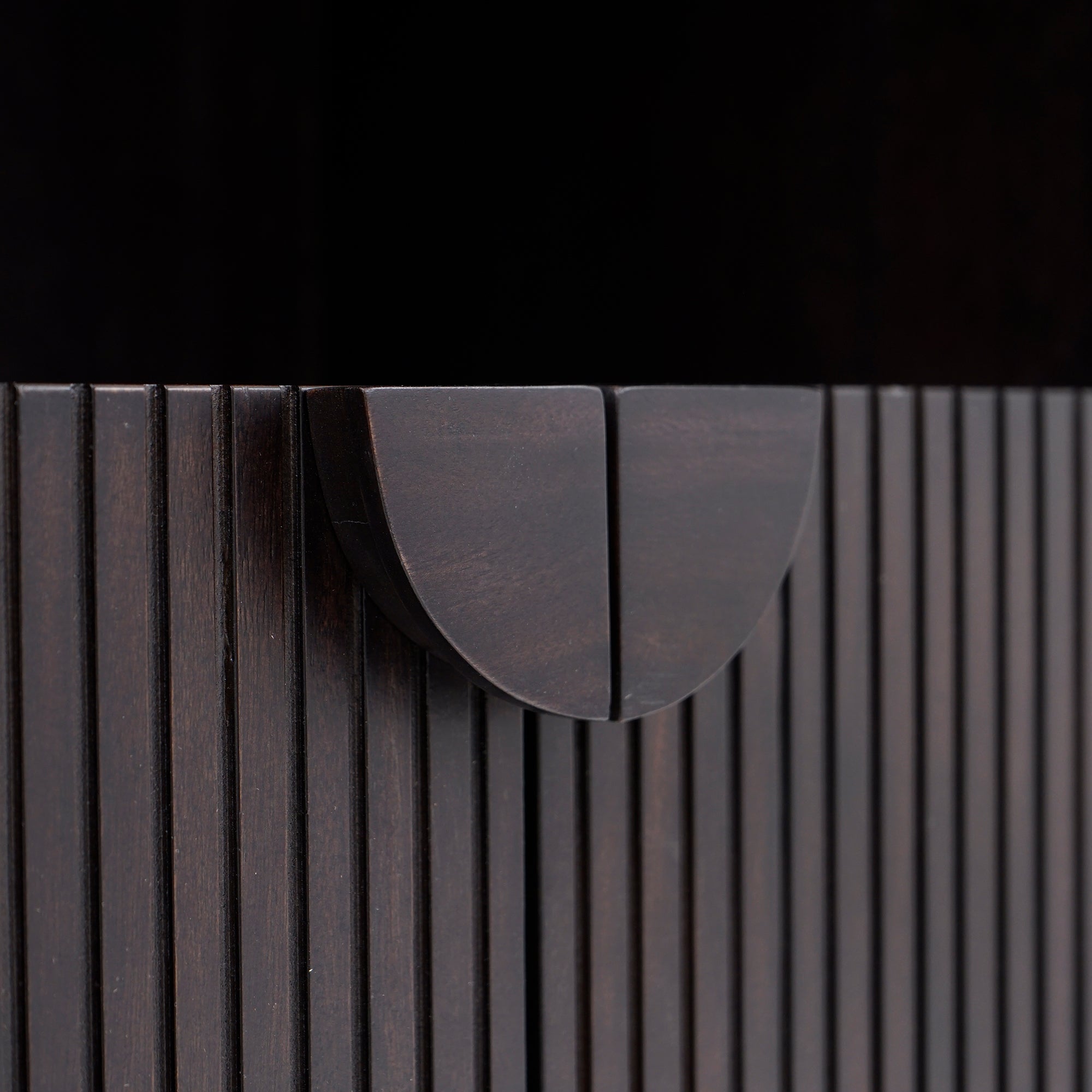 Close-up of a wooden door handle Javon Black