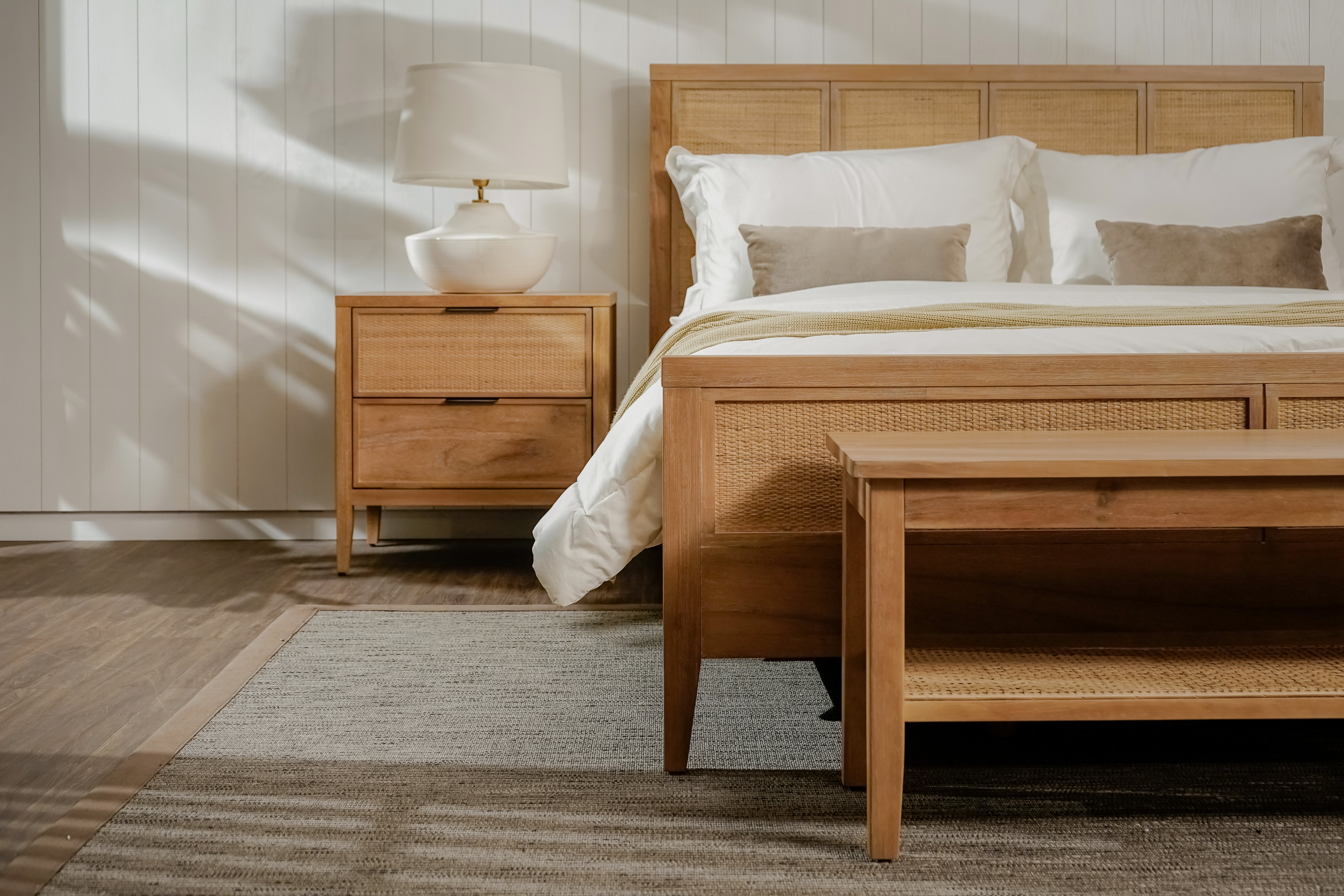 Kalana - Queen Rattan Bed, Natural