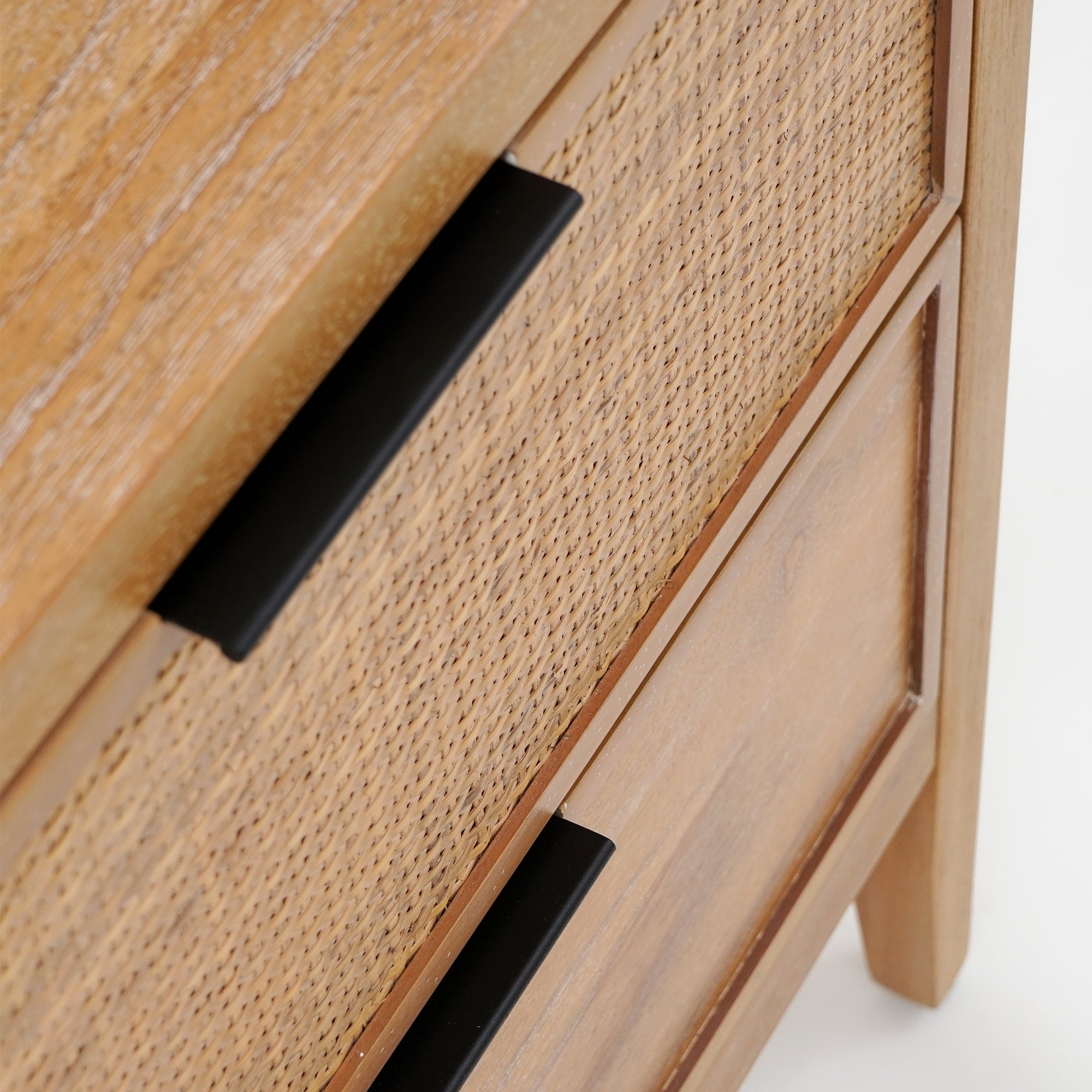 Kalana - 2-Drawer Rattan Nightstand, Natural