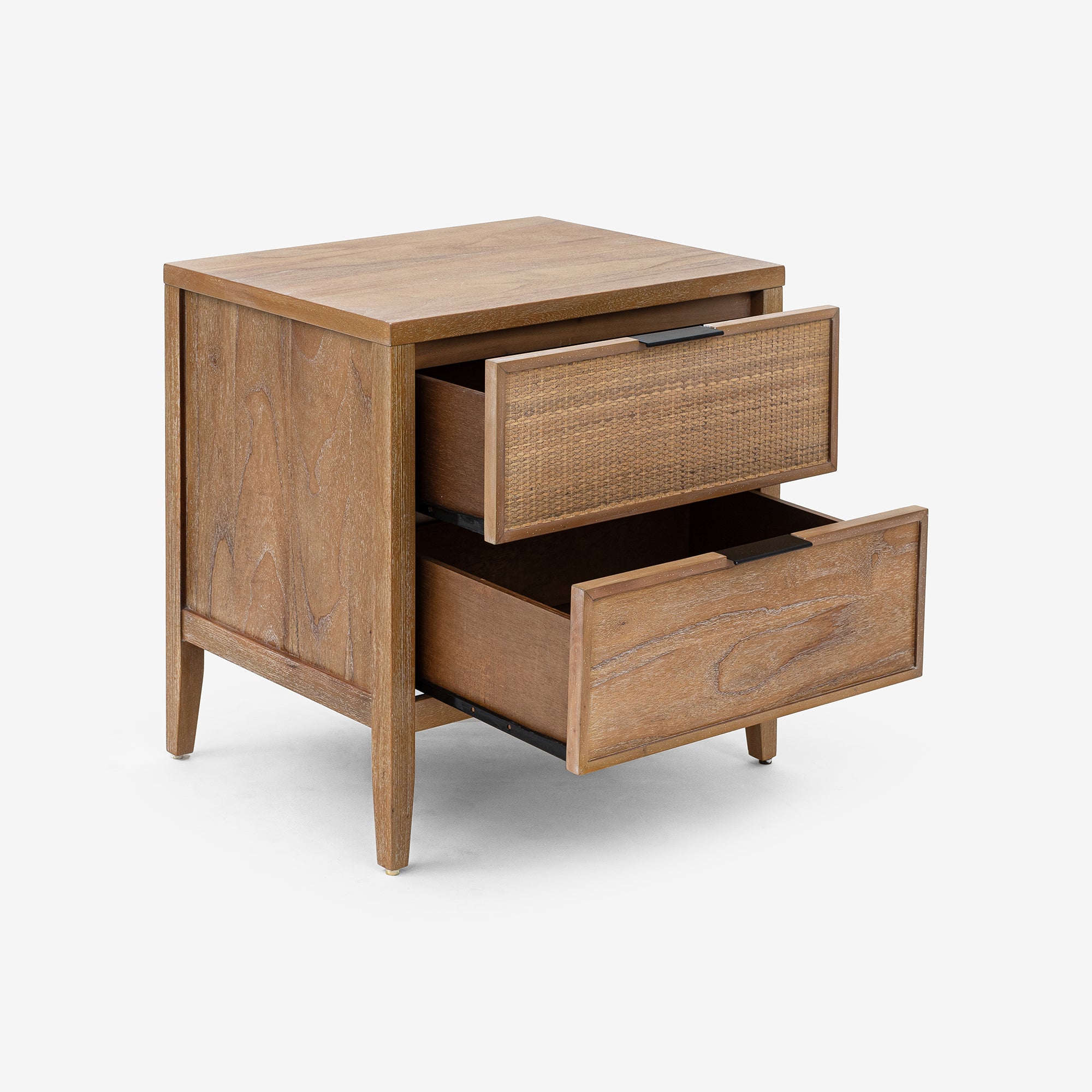 Kalana - 2-Drawer Rattan Nightstand, Natural