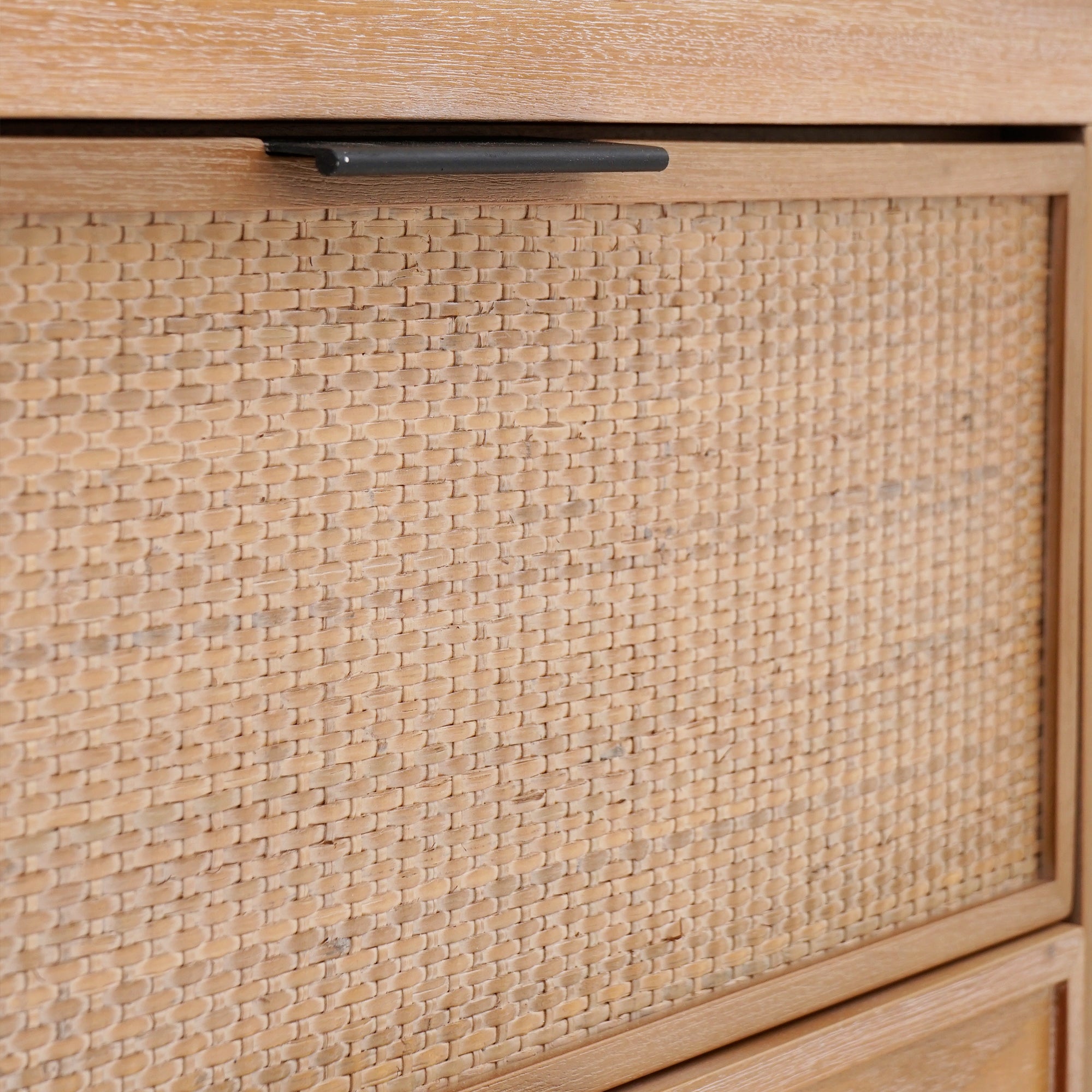 Kalana - 6-Drawer Rattan Dresser, Natural