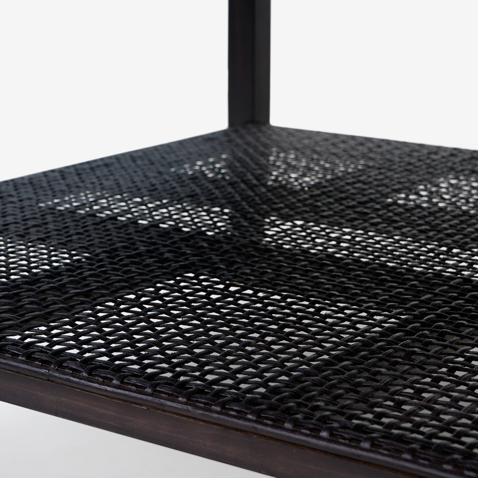 Liora - Square Rattan Coffee Table, Black