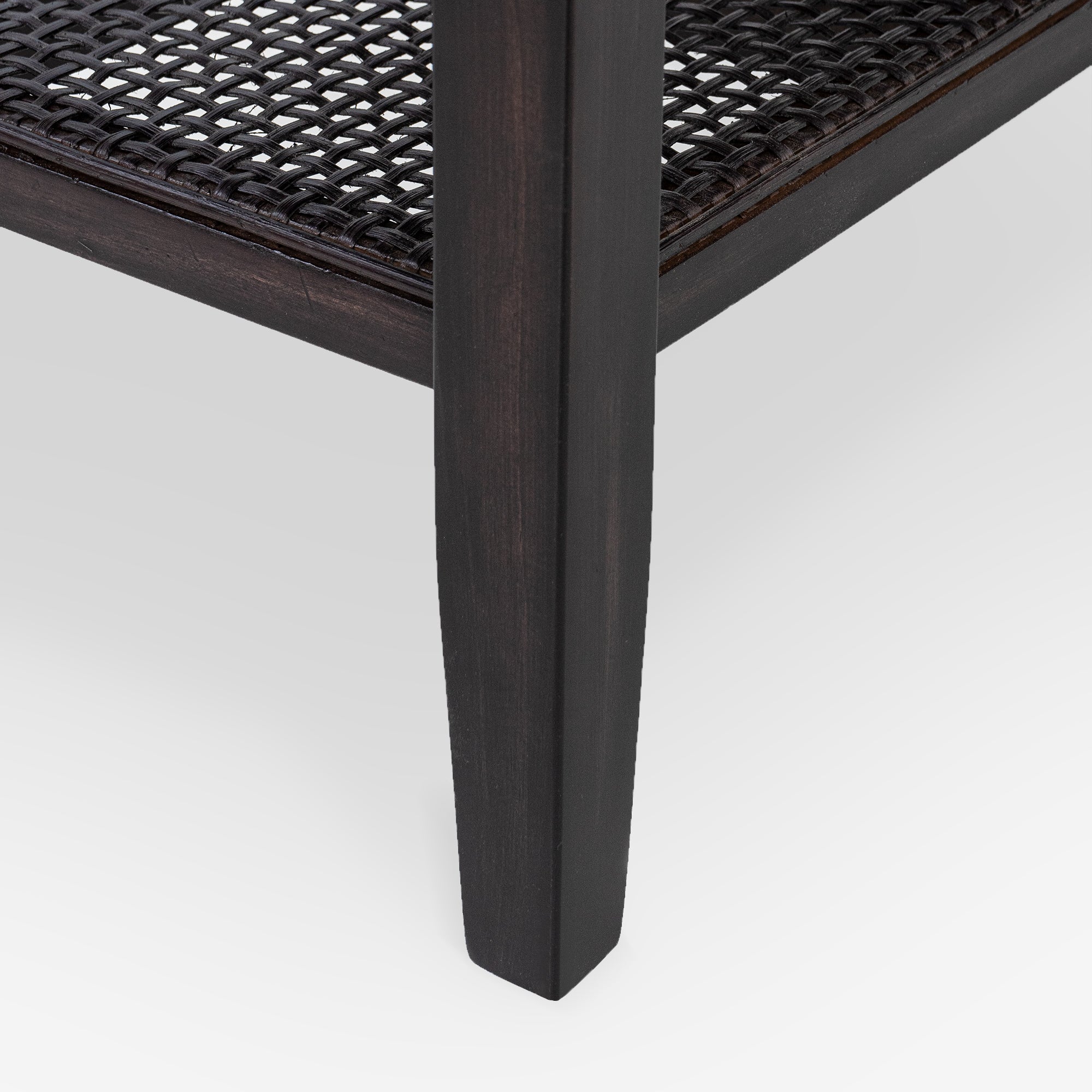 Liora - 45" Rattan Bench, Black