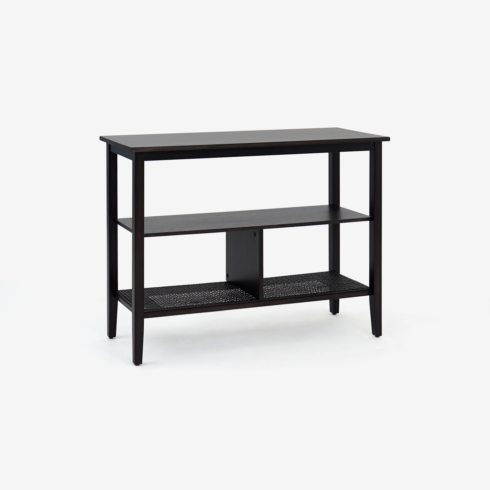 Liora - 41" Rattan Console Table, Black