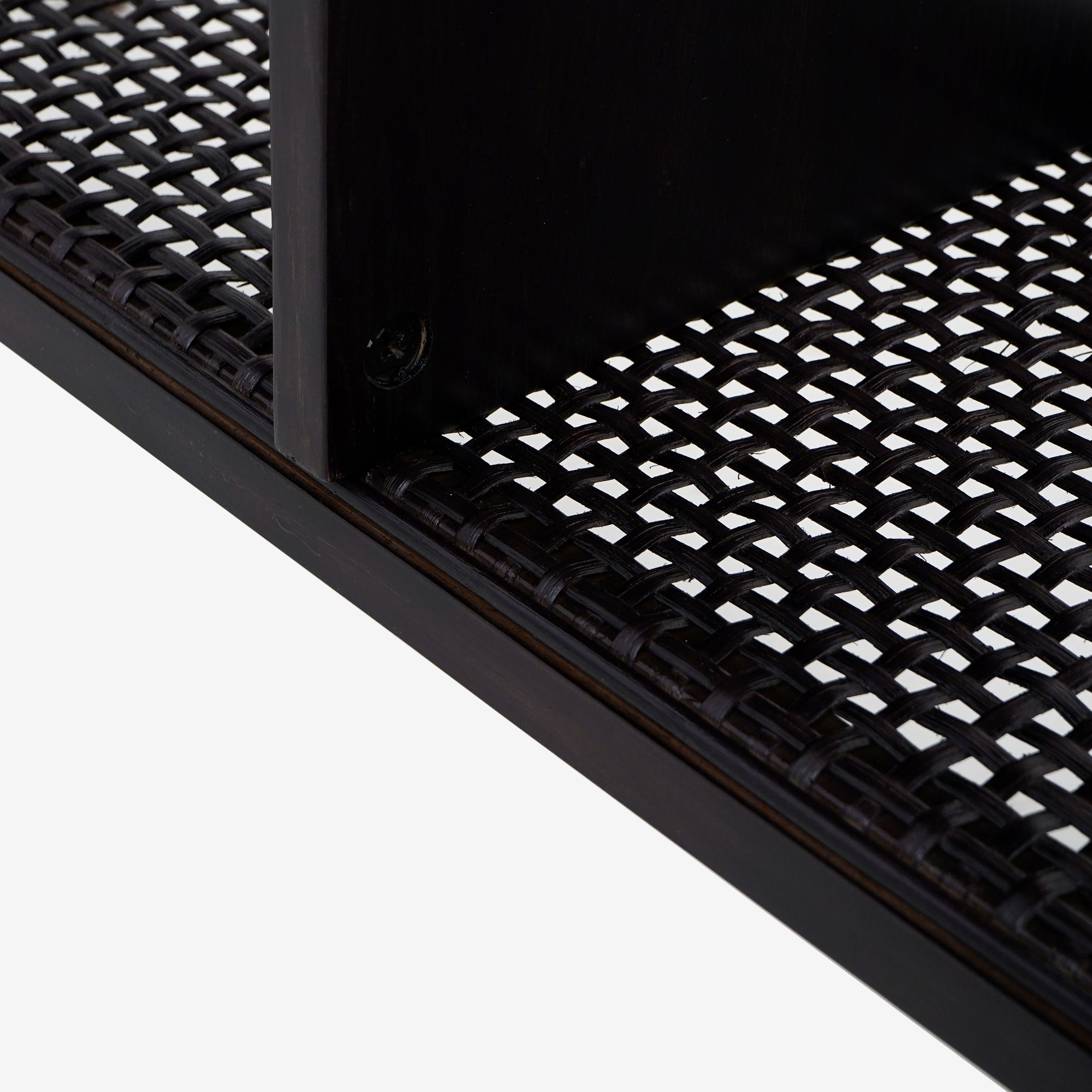 Liora - 41" Rattan Console Table, Black