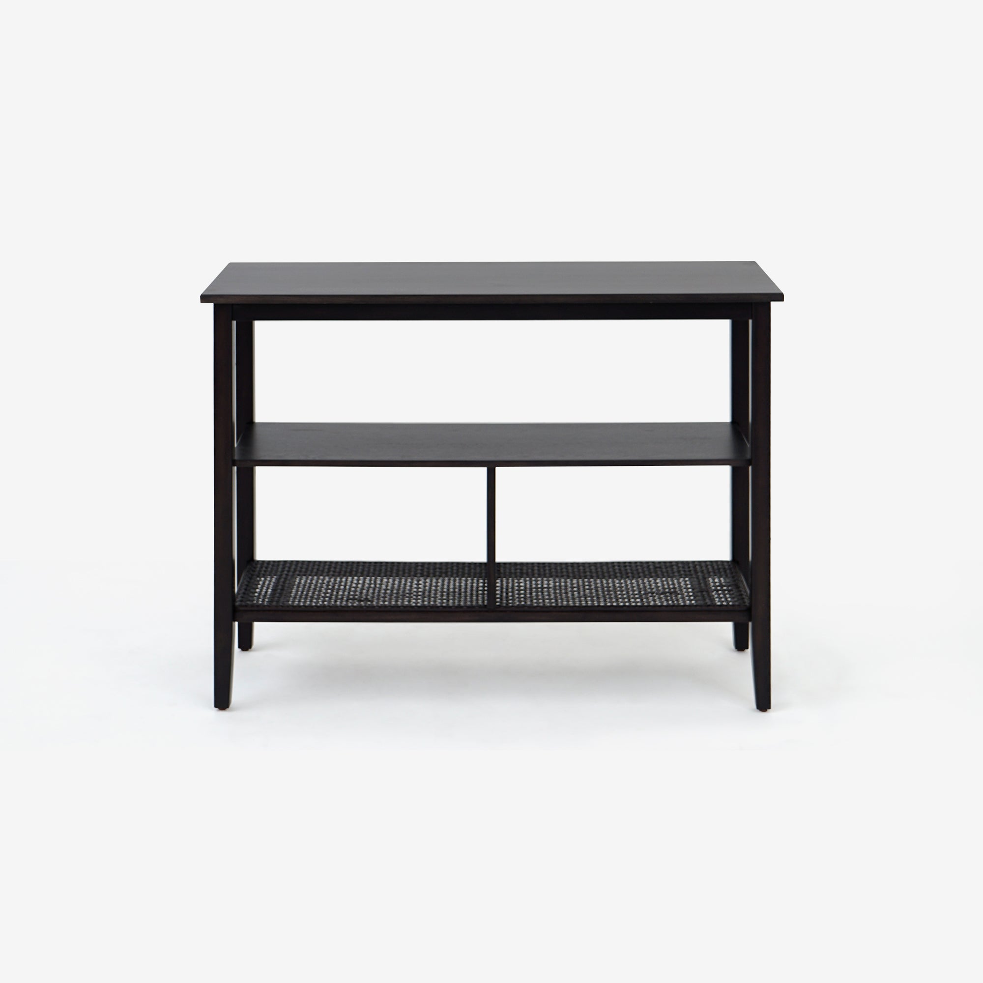 Liora - 41" Rattan Console Table, Black