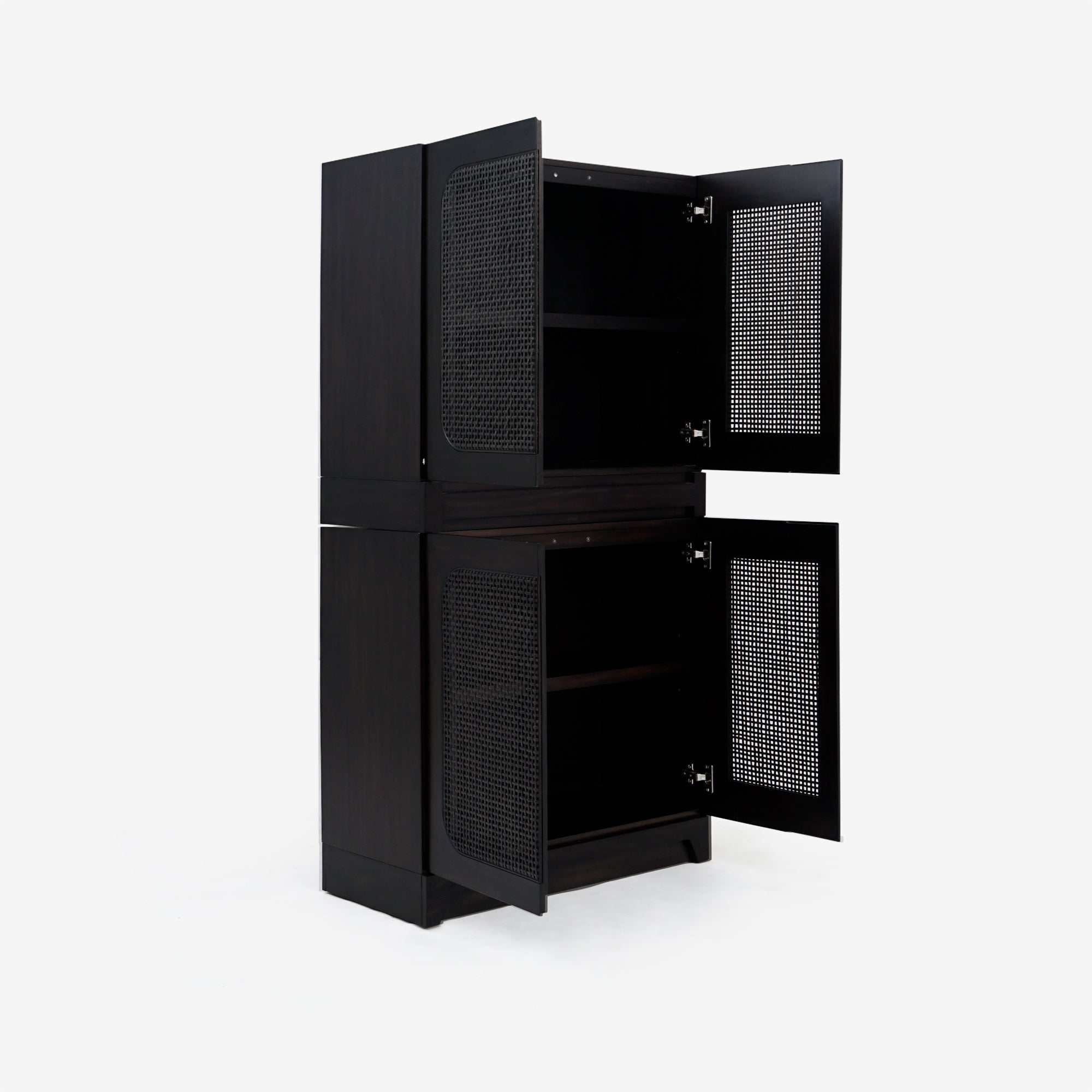 Liora - 31.5" Rattan Modular Cabinet, Black