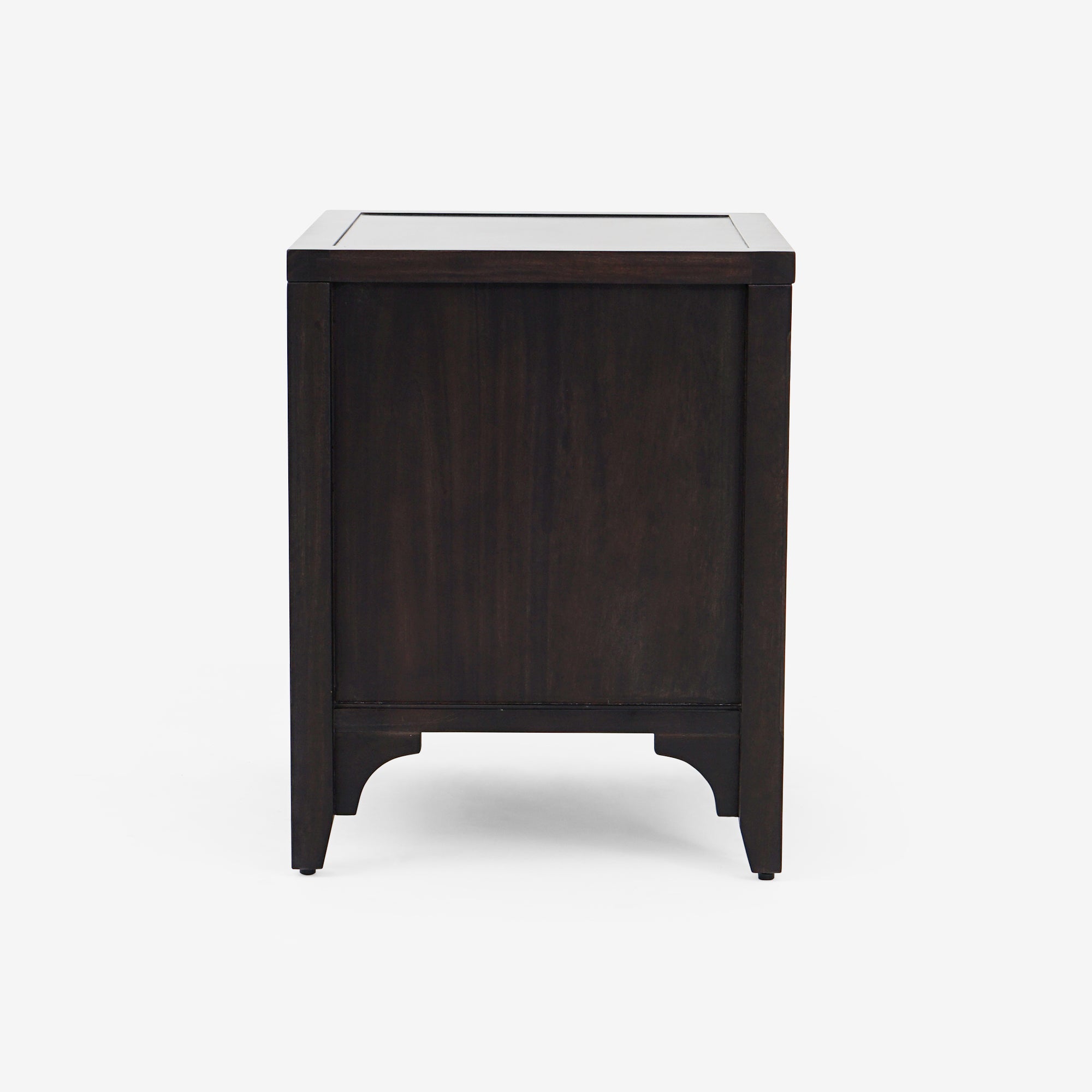 Lurian - 1-Drawer Rattan Nightstand, Black