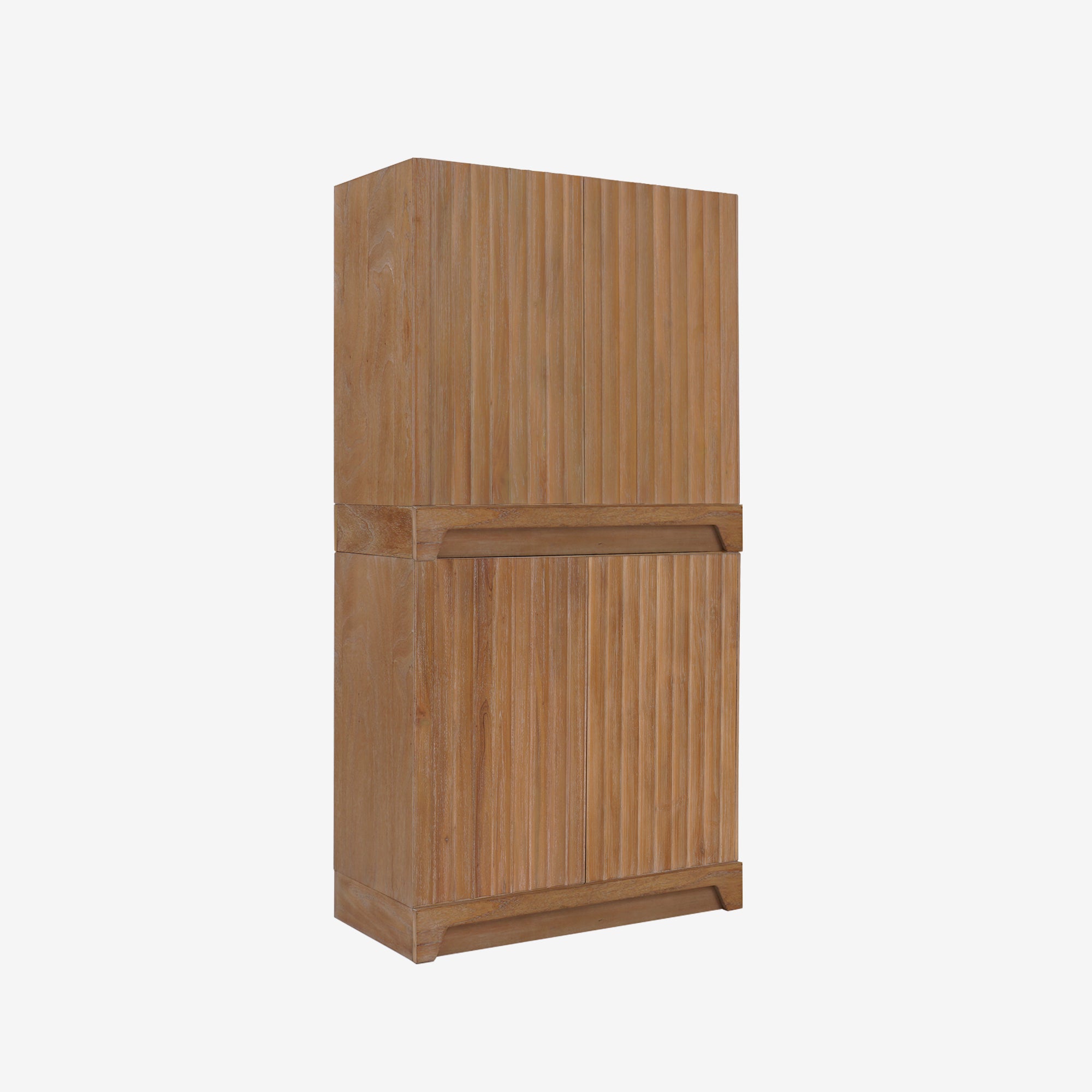 Mira - 31.5" Scalloped Modular Cabinet, Natural