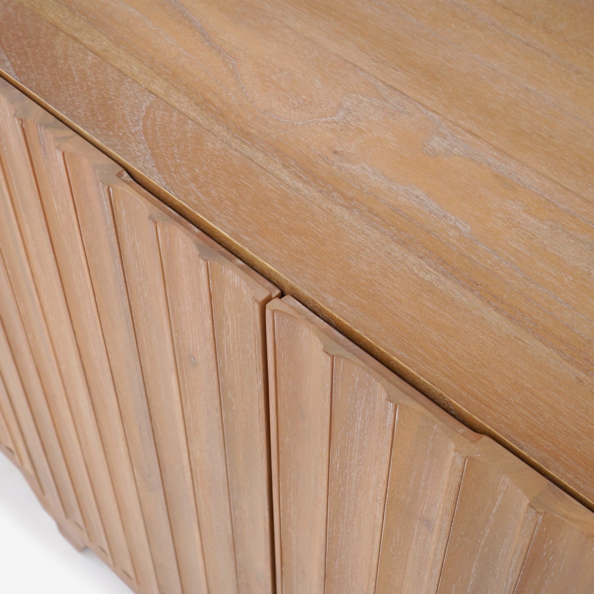 Mira - 31.5" Scalloped Modular Cabinet, Natural