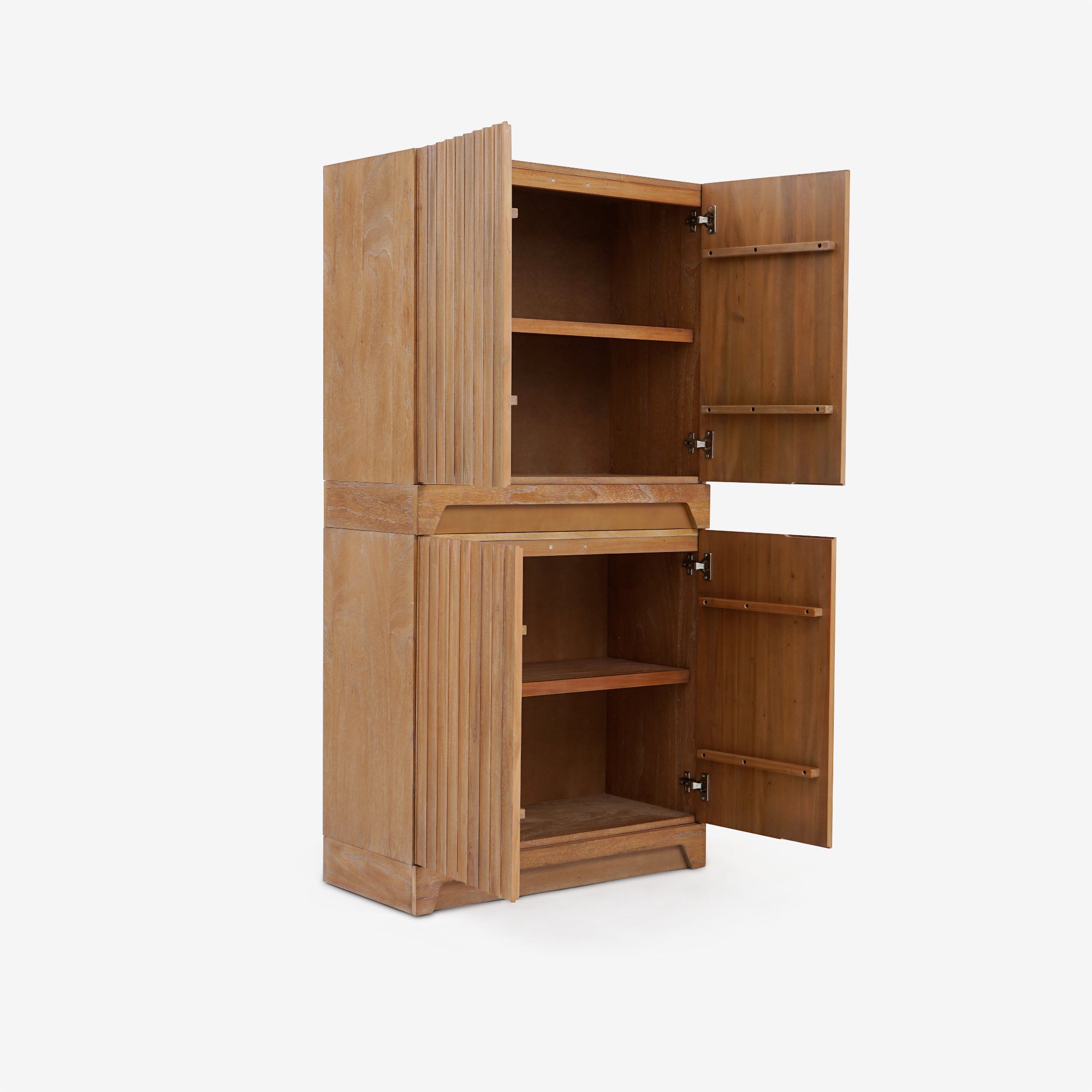 Mira - 31.5" Scalloped Modular Cabinet, Natural