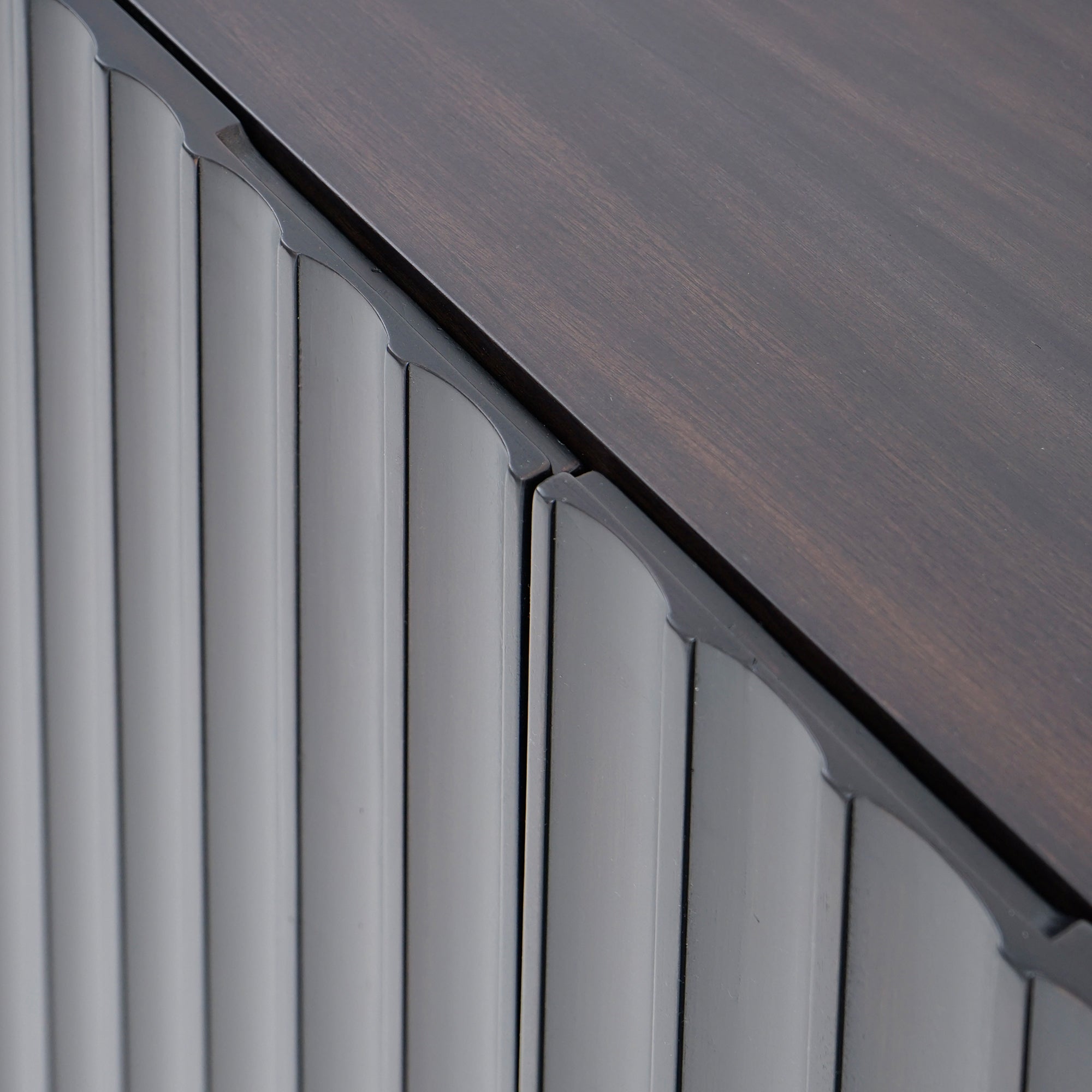 Mira - 31.5" Scalloped Modular Cabinet, Black