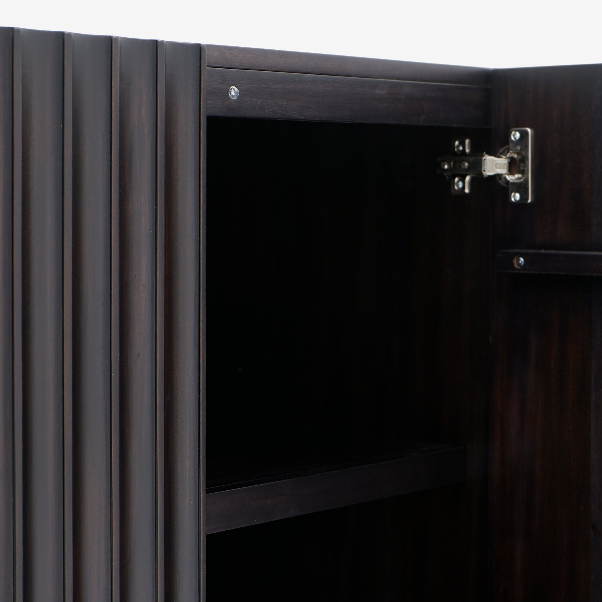 Mira - 31.5" Scalloped Modular Cabinet, Black