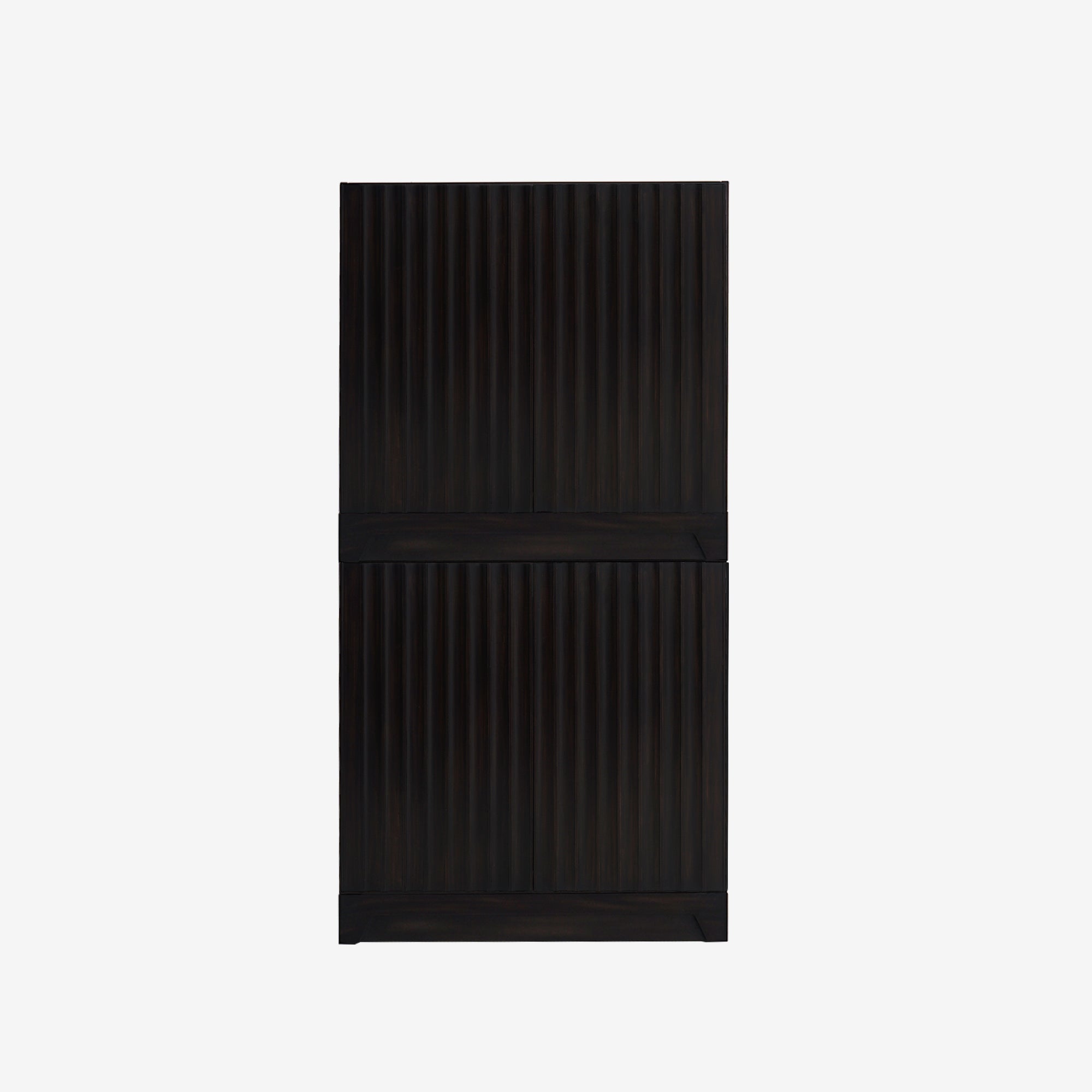Mira - 31.5" Scalloped Modular Cabinet, Black
