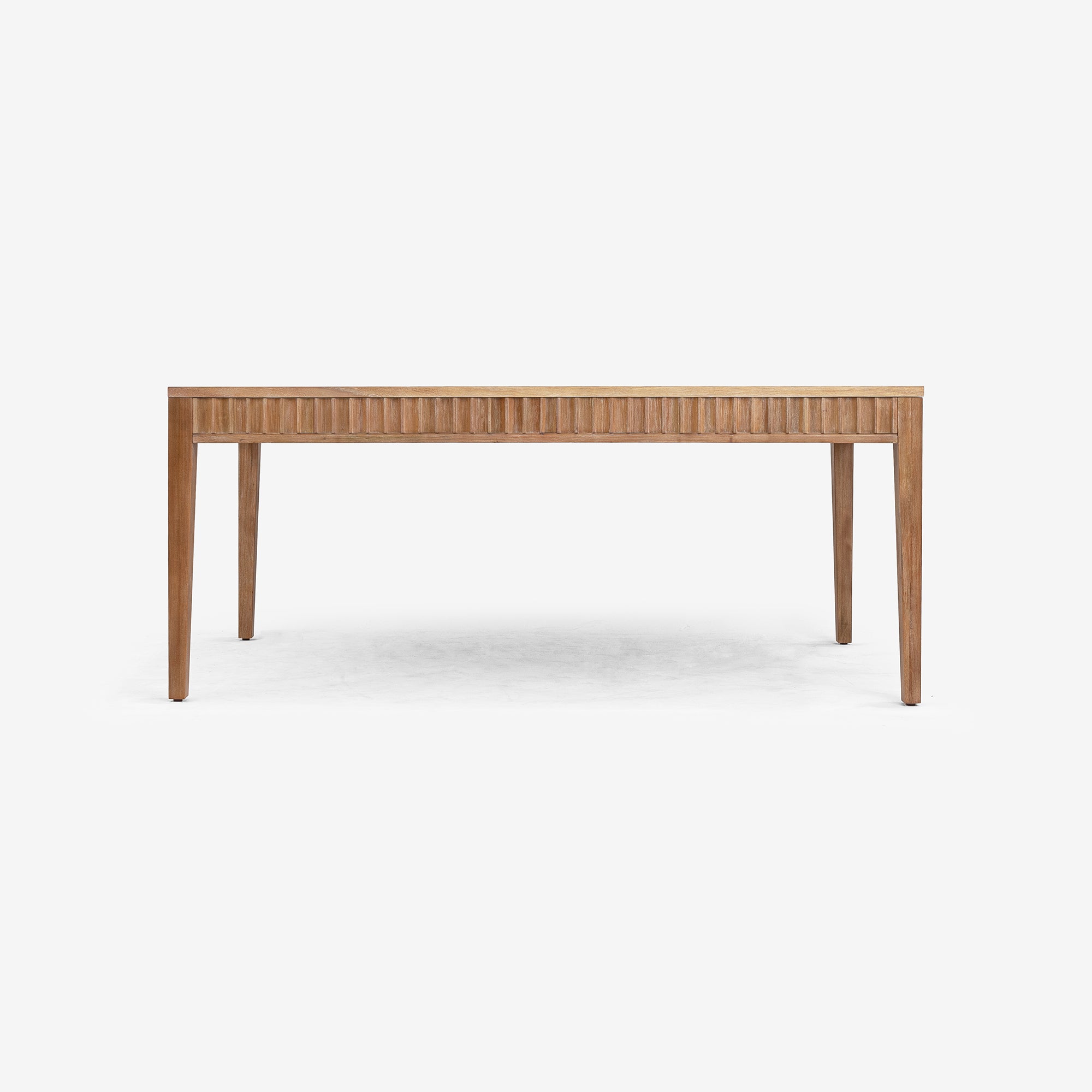 Mira - 72" x 30" Scalloped Dining Table, Natural