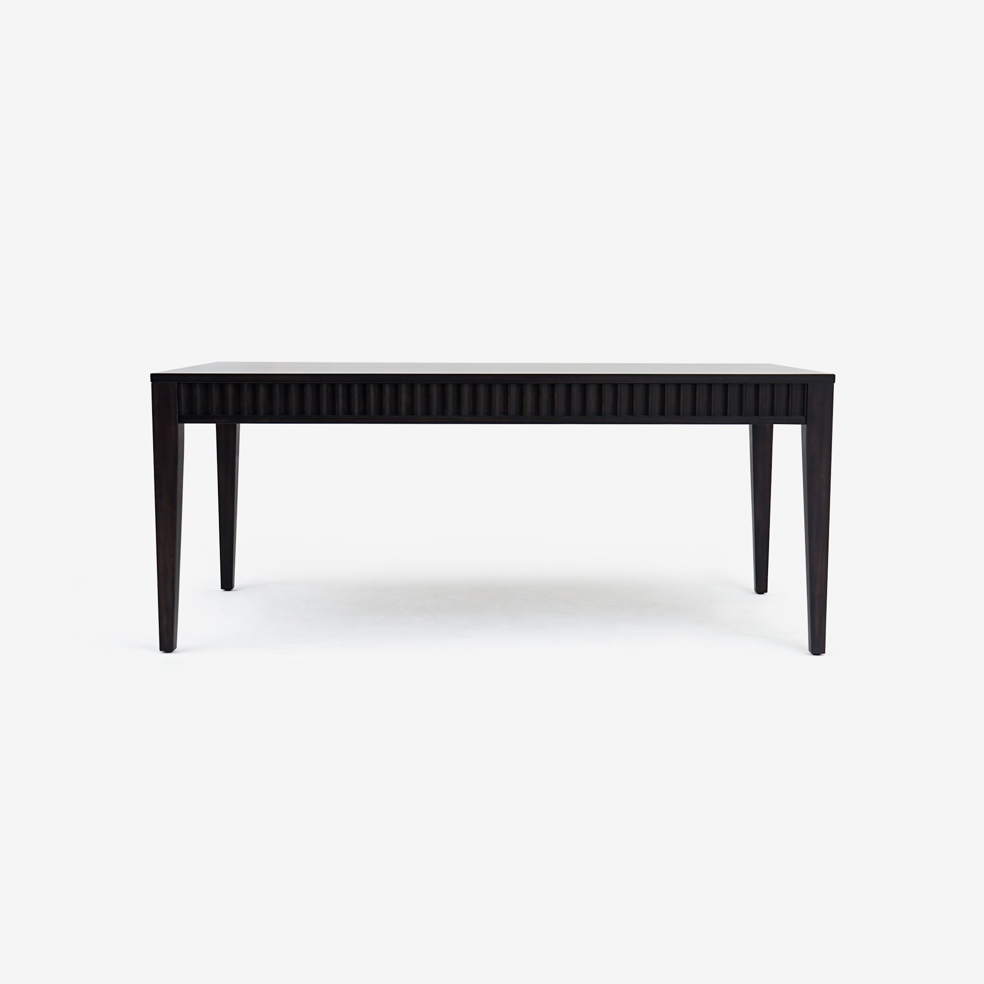 Mira - 72" x 30" Scalloped Dining Table, Black