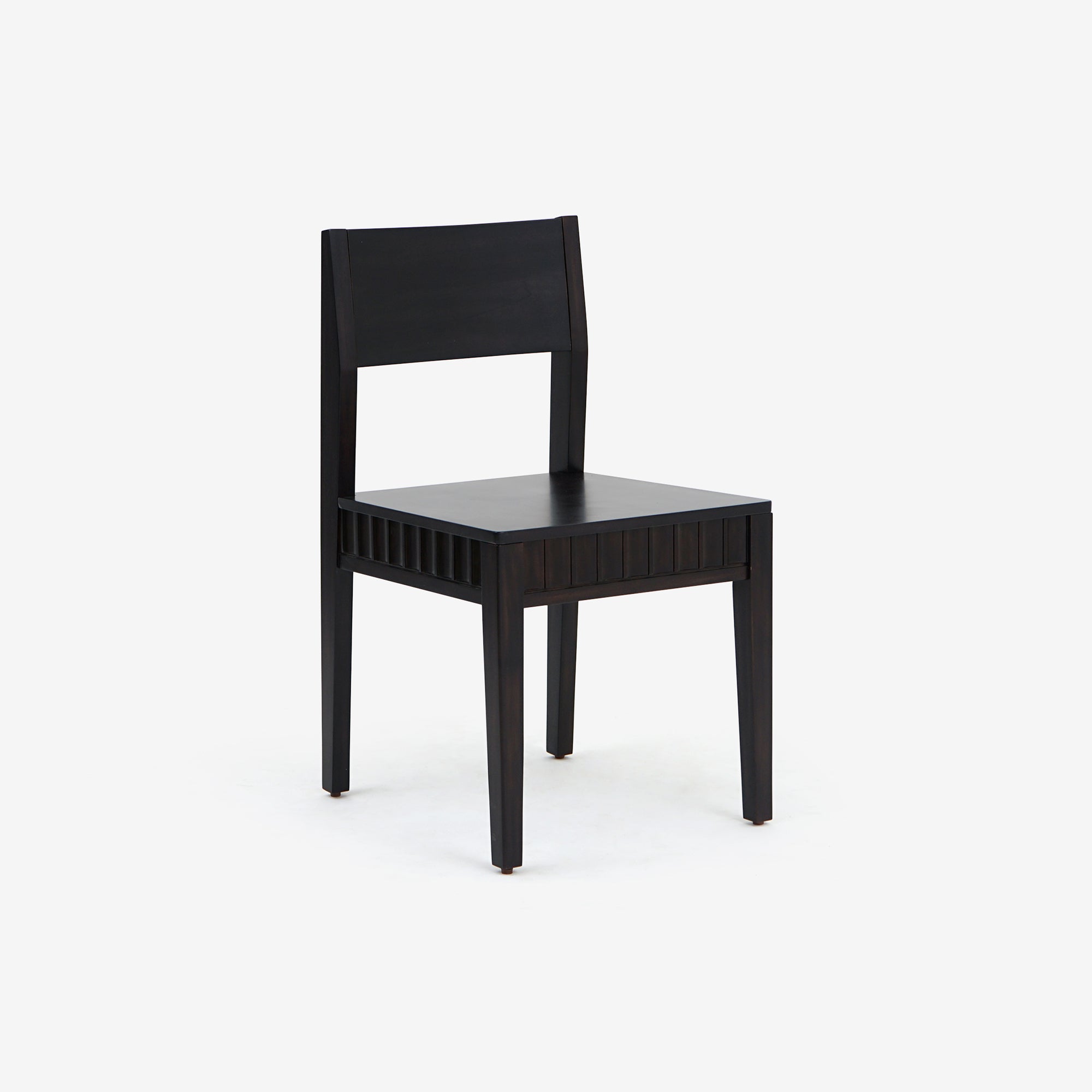 Mira - Scalloped Dining Chair Set, Black
