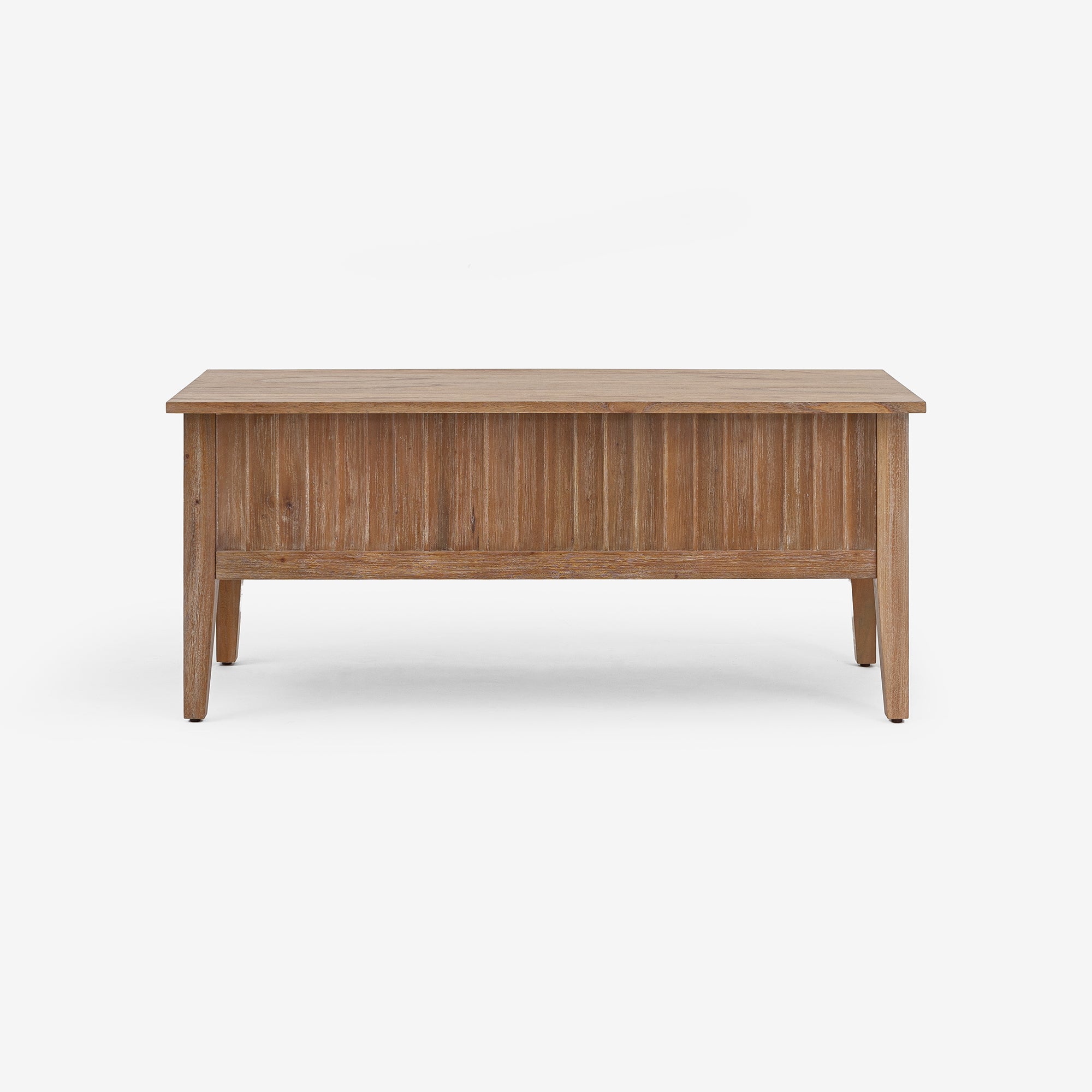 Mira - 42" Scalloped Storage Bench, Natural