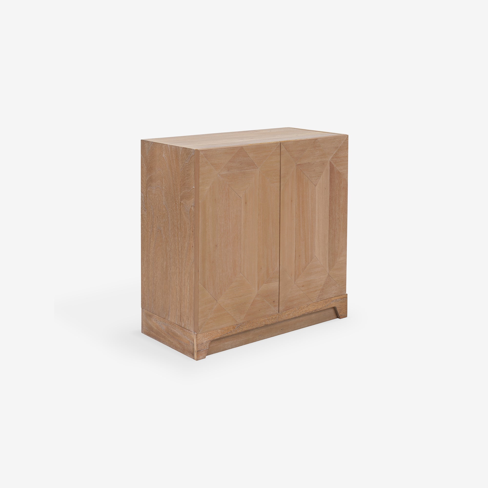 Averi - 31.5" Geometric Modular Cabinet, Natural