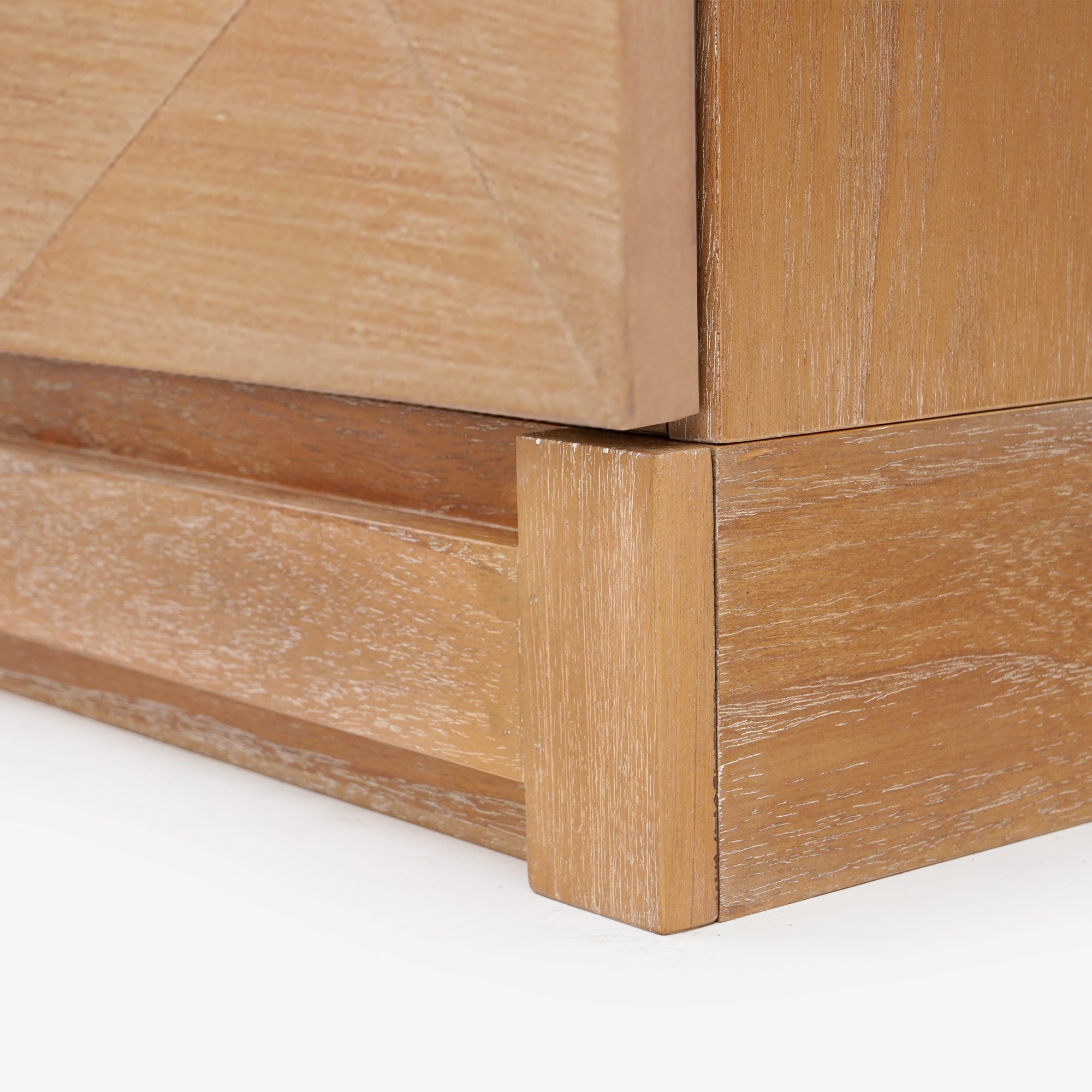 Natural Averi Modular Cabinet legs angled view