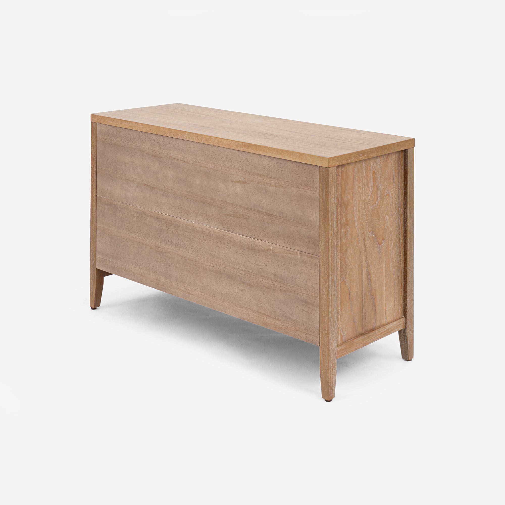 Natural Kalana 6 Drawer Rattan Dresser angled back