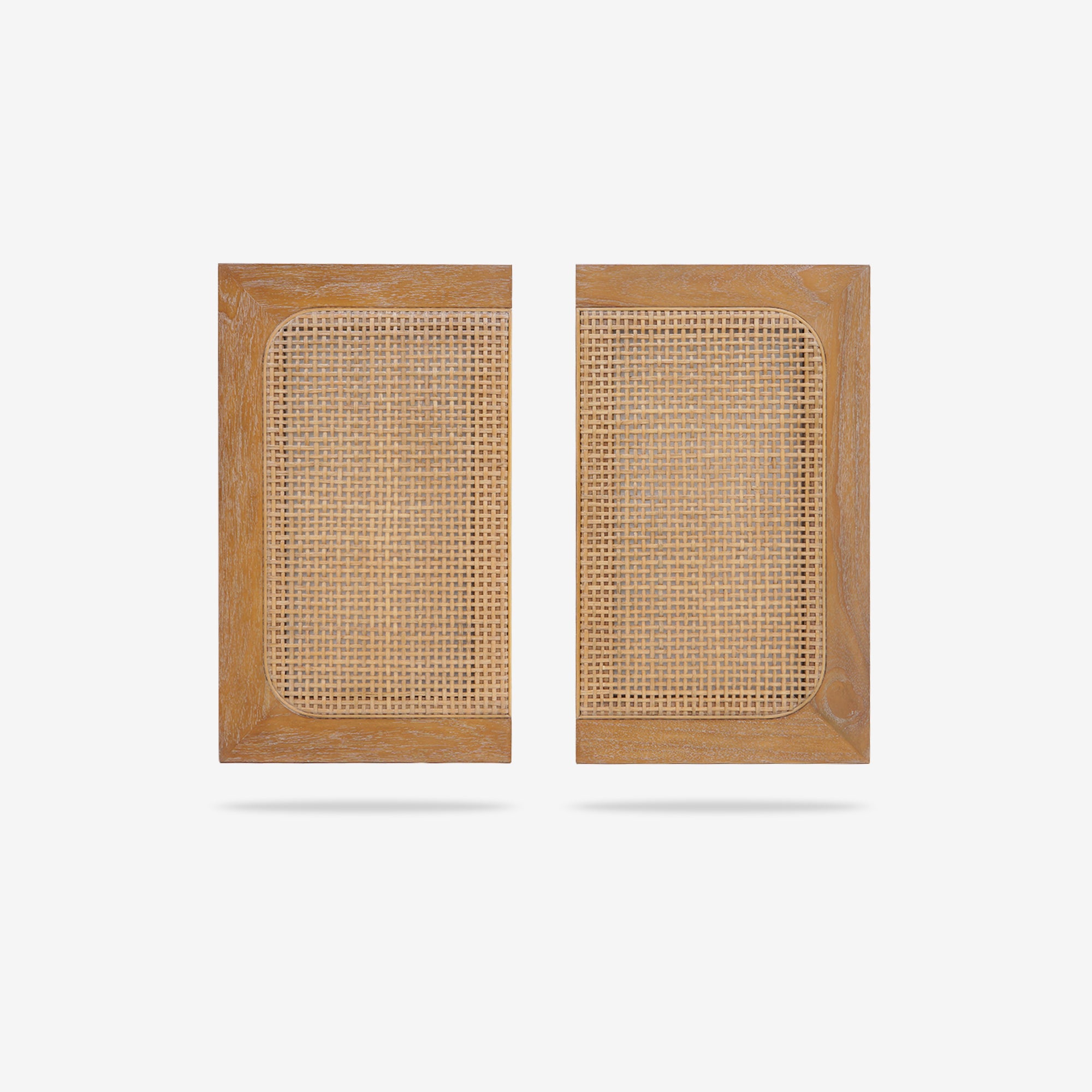 Natural Liora 31.5 Rattan Modular Cabinet Doors front view
