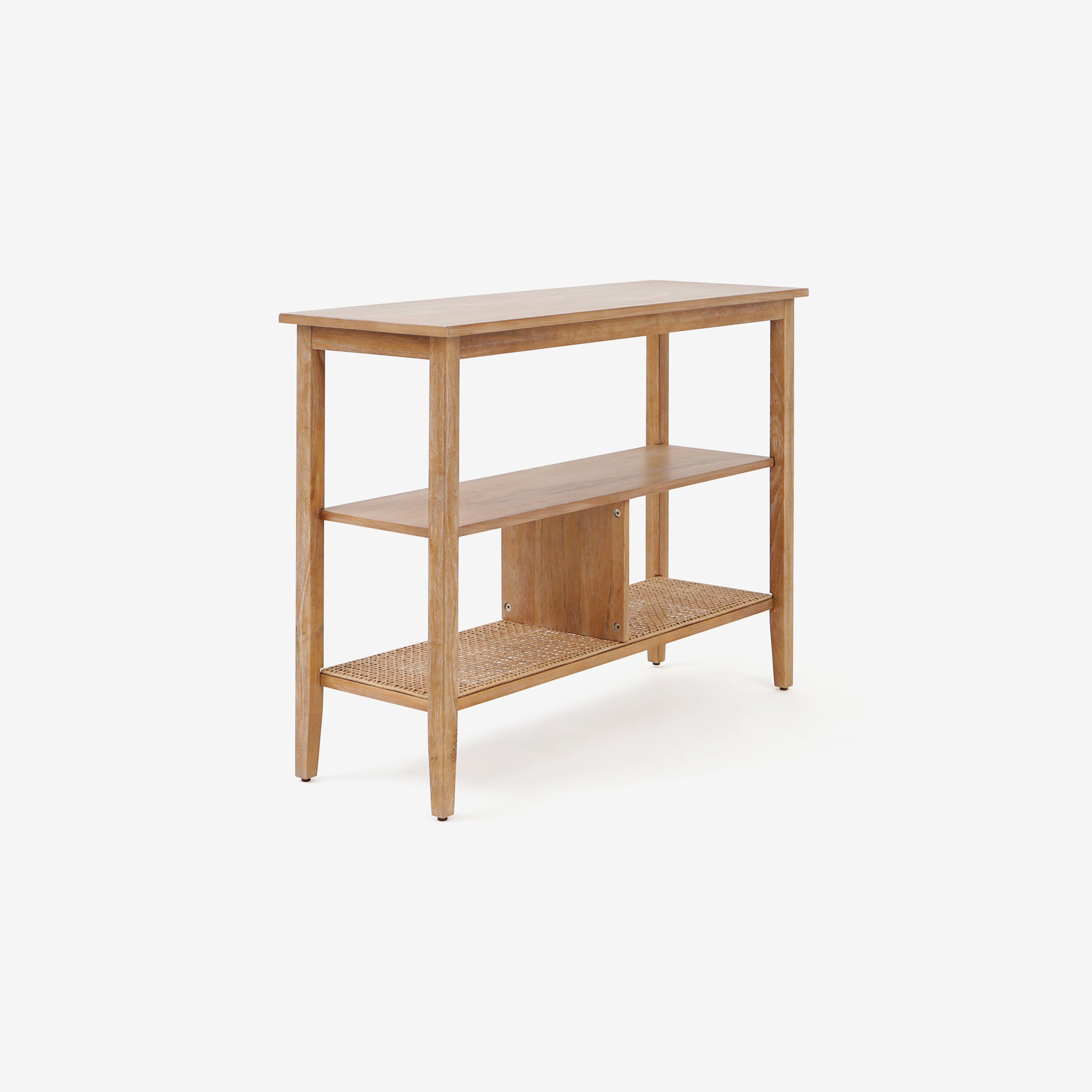 Angle View Natural Liora 41 Rattan Console Table