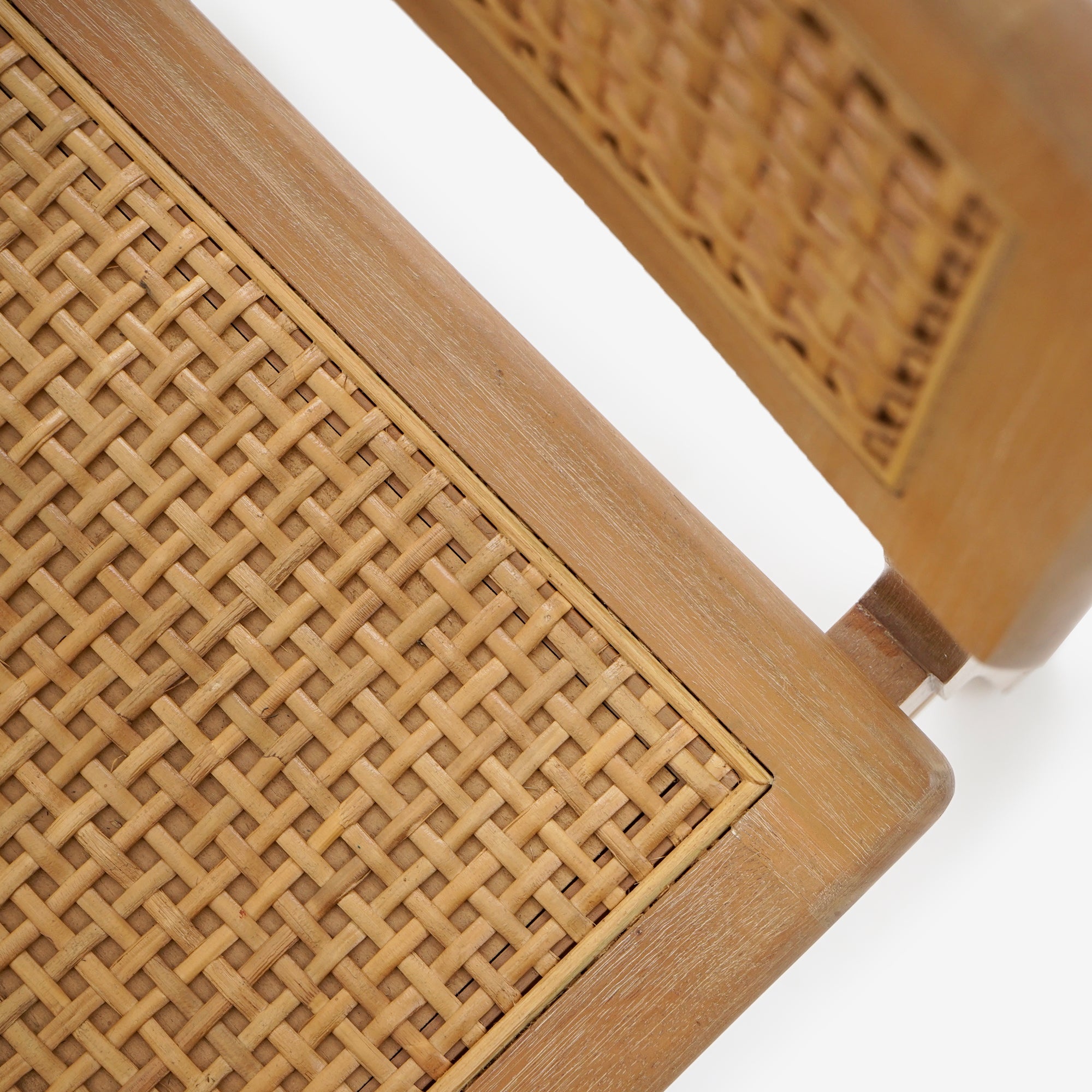 Top View Natural Liora Rattan Dining Chair Set