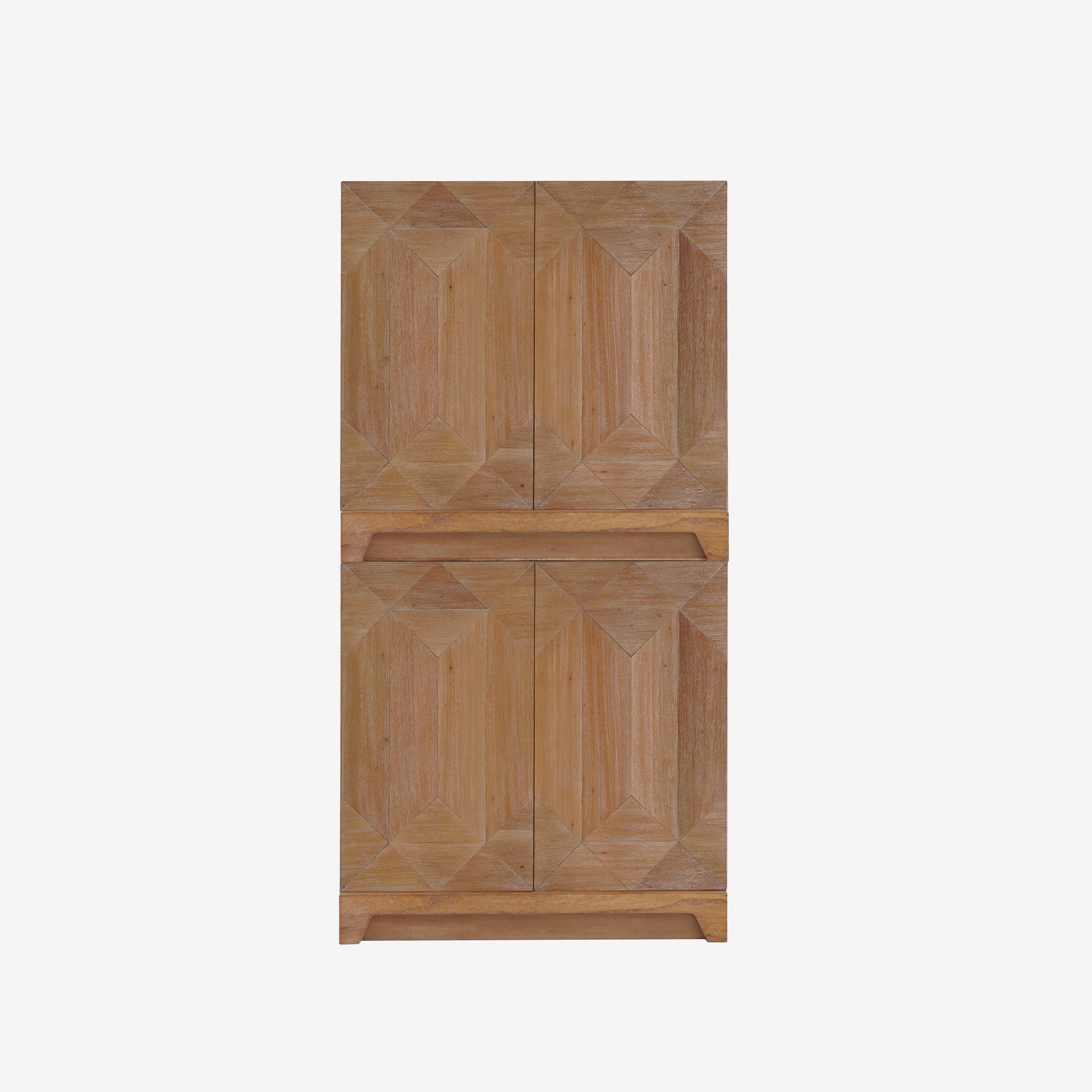 Averi - 31.5" Geometric Modular Cabinet, Natural