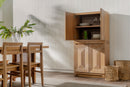 Averi - 31.5" Geometric Modular Cabinet, Natural