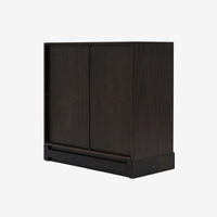Black Anira Modular Cabinet Angled Rear View