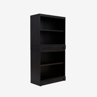 Black Anira Modular Cabinet Stacked 2 Piece Set 