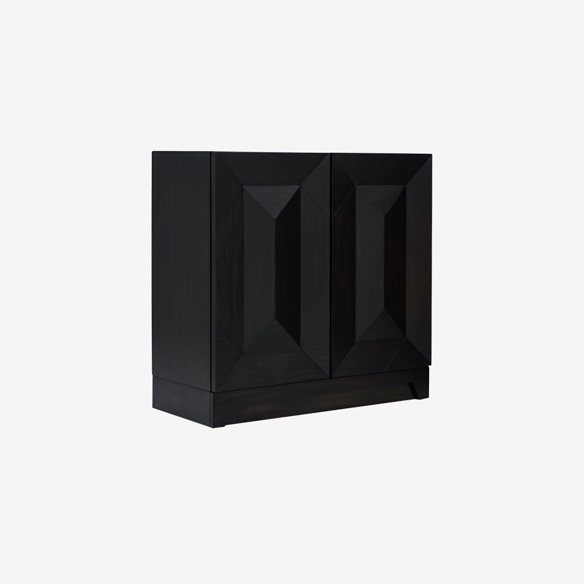 Averi - 31.5" Geometric Modular Cabinet, Black