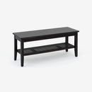 Bench with shelf Rattan