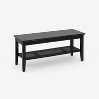 Bench with shelf Rattan