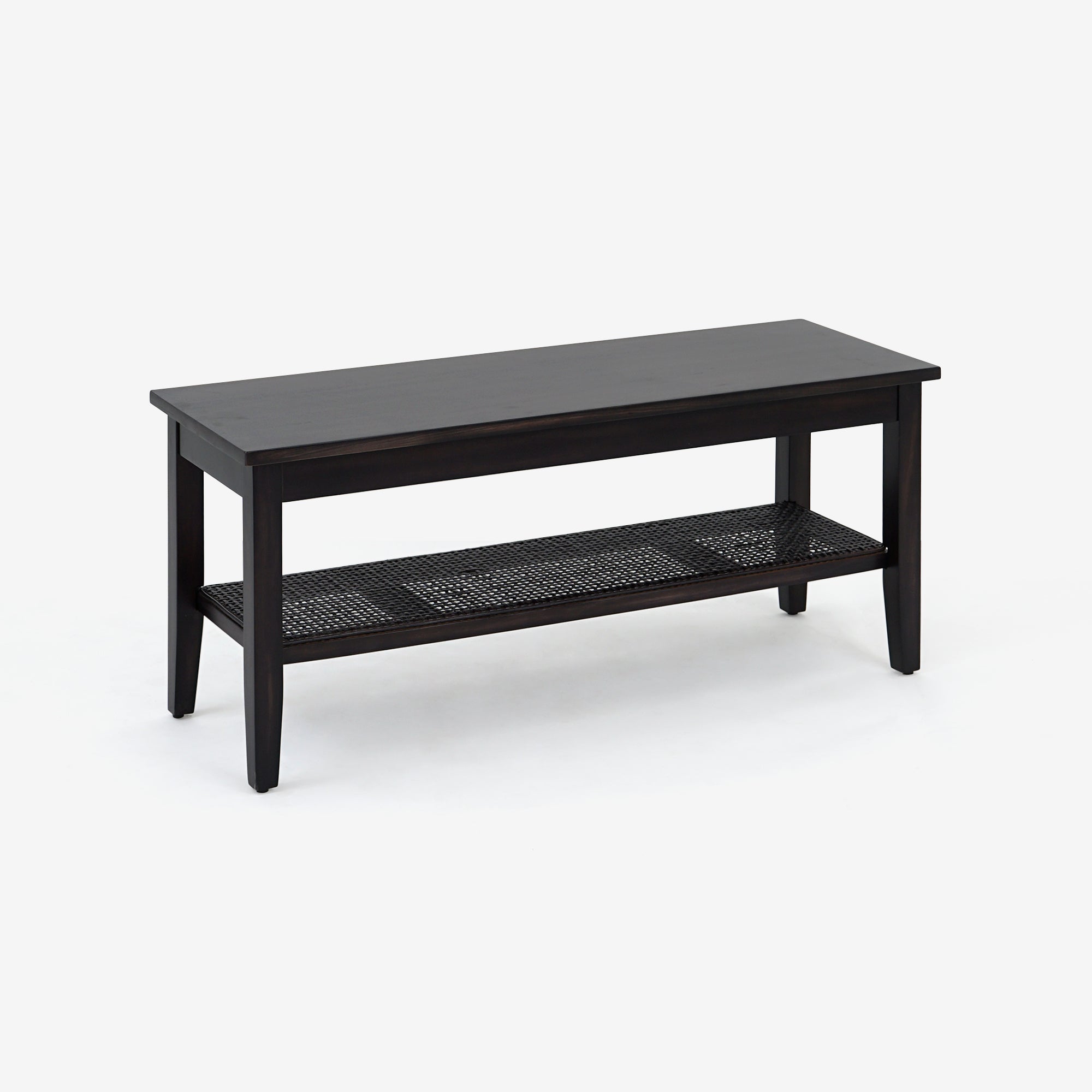 Bench with shelf Rattan