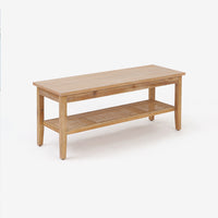 Bench with shelf Rattan