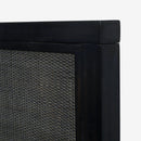 Black Kalana Queen Rattan Bed Detail headboard