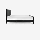 Black Kalana Queen Rattan Bed side view