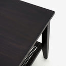 Detail Leg Black Liora Square Rattan Coffee Table