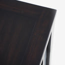 Top View Black Lurian 6 Drawer Rattan Dresser