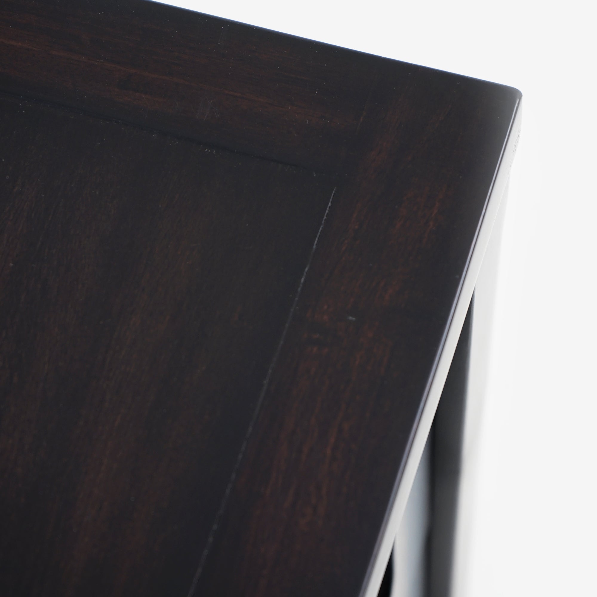 Top View Black Lurian 6 Drawer Rattan Dresser