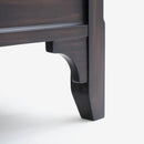 Detail Leg Black Lurian Queen Rattan Bed