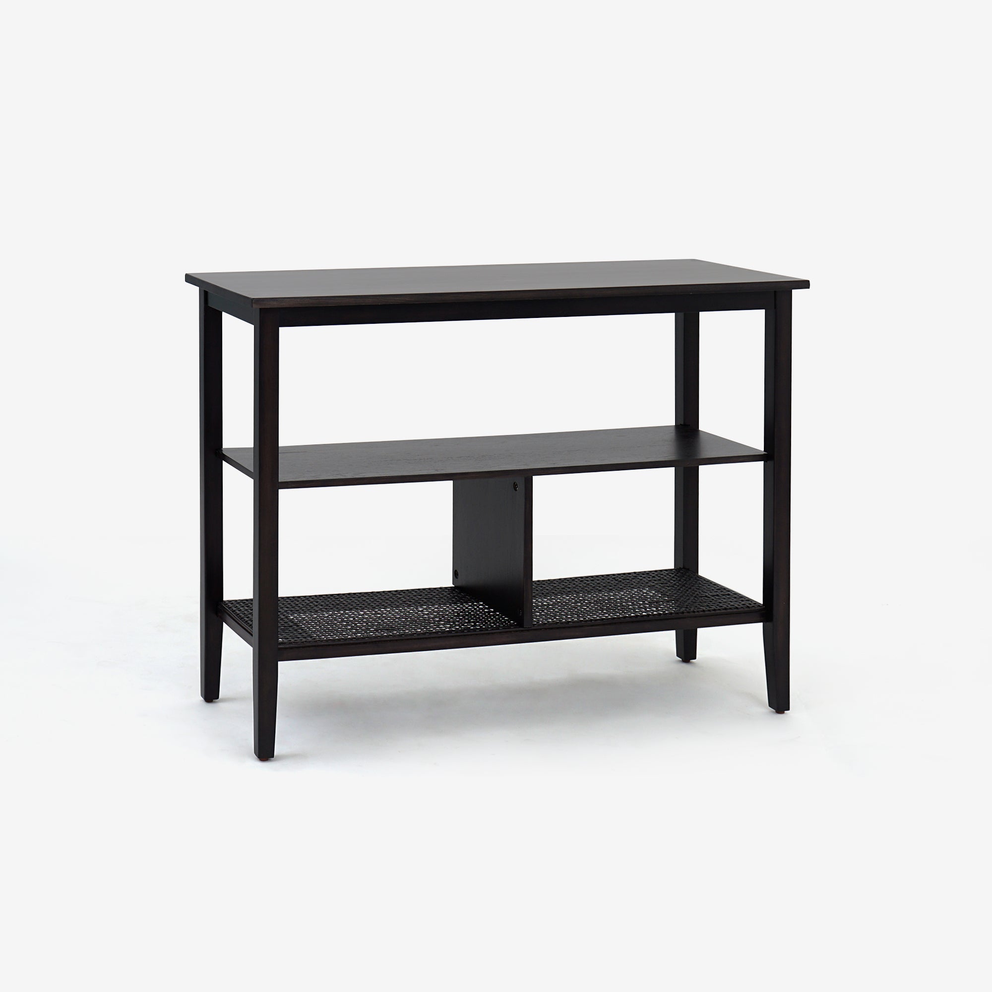 Console Table with Shelf Rattan
